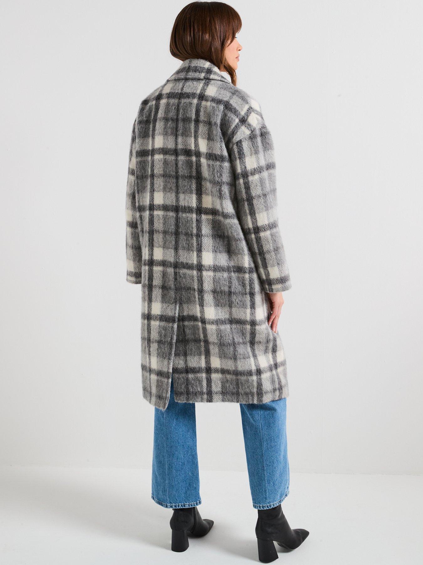 Image 2 of 6 of Barbour Beattie Double Breasted Wool Coat - Grey