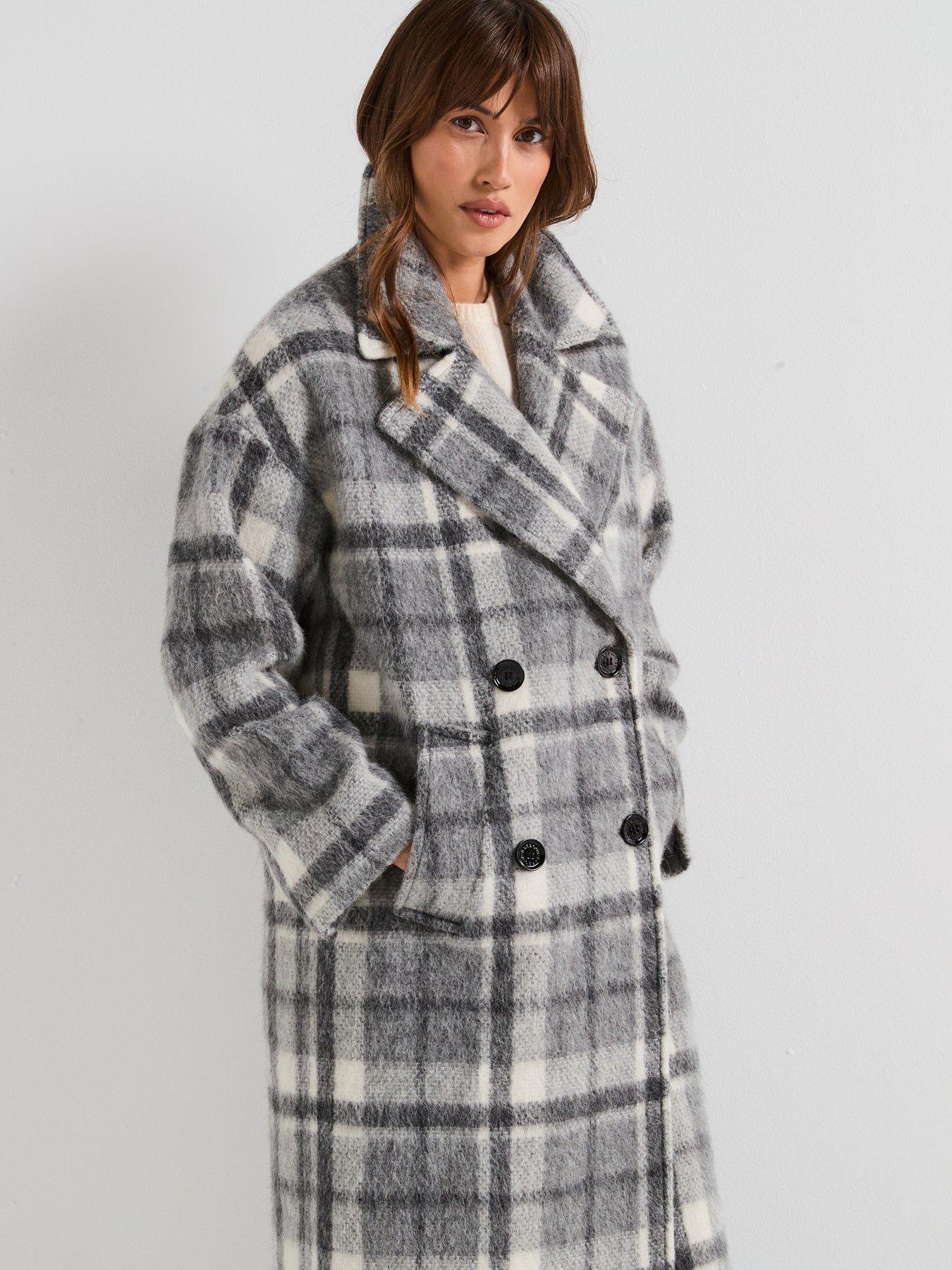 Image 5 of 6 of Barbour Beattie Double Breasted Wool Coat - Grey