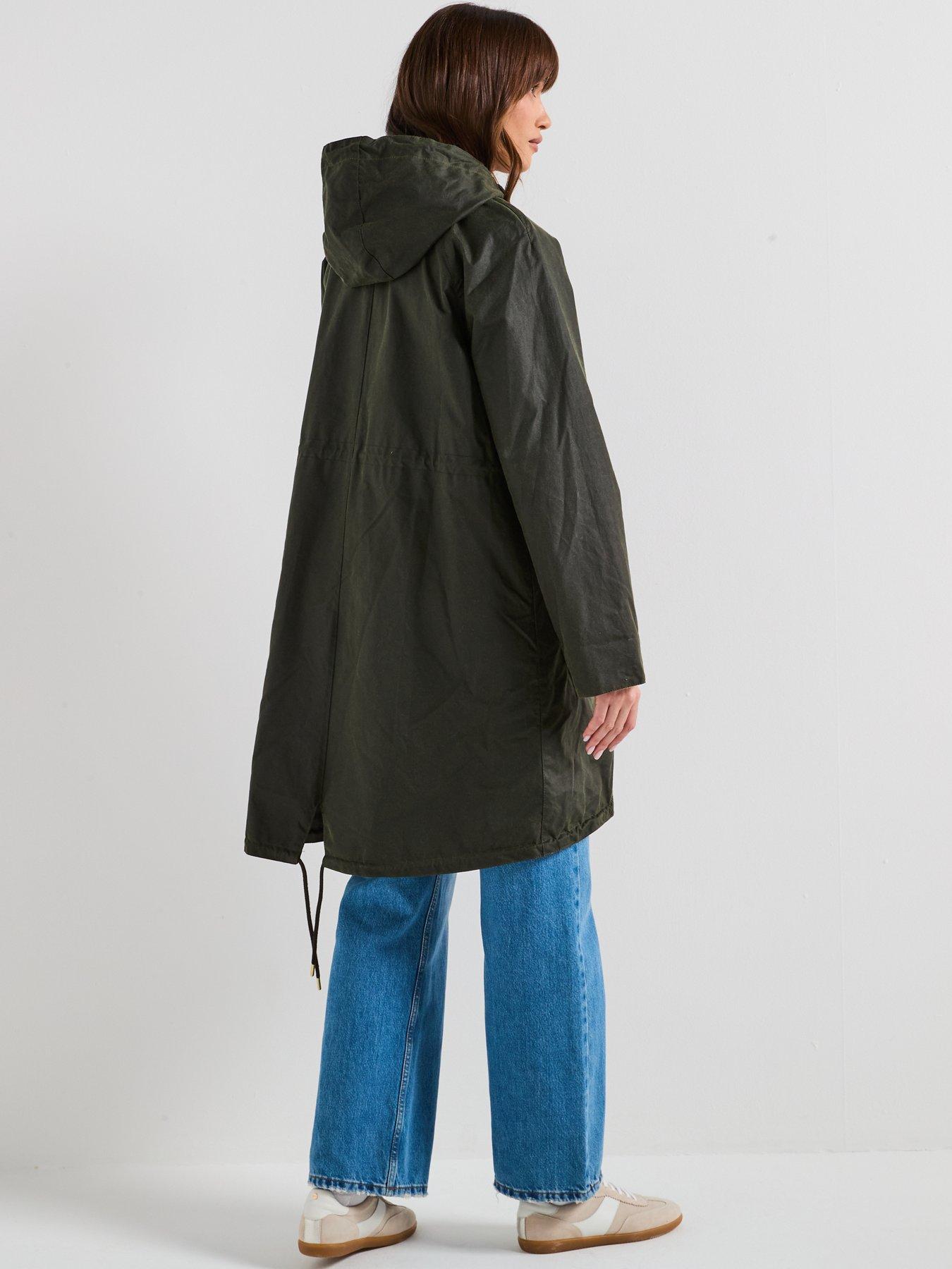stillFront image of barbour-marcy-wax-parka-green