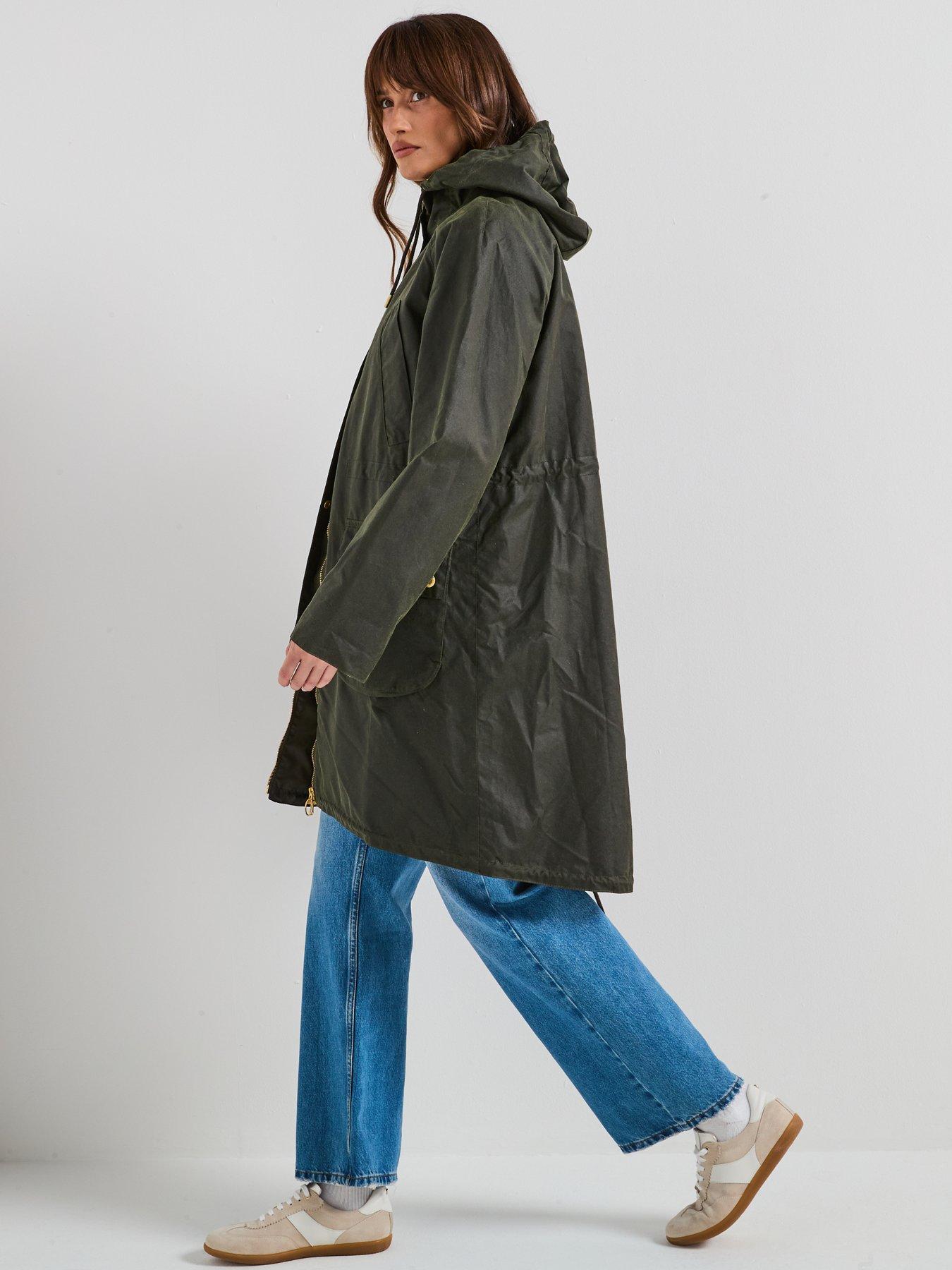  image of barbour-marcy-wax-parka-green