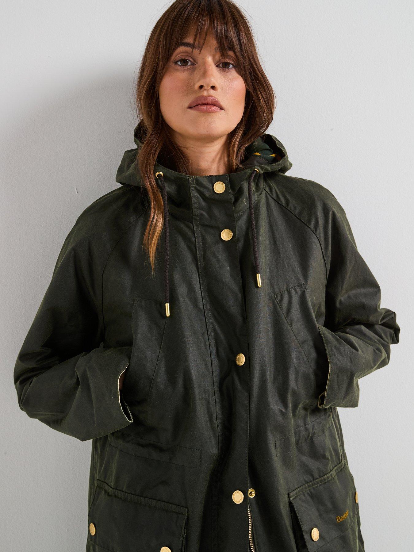  image of barbour-marcy-wax-parka-green