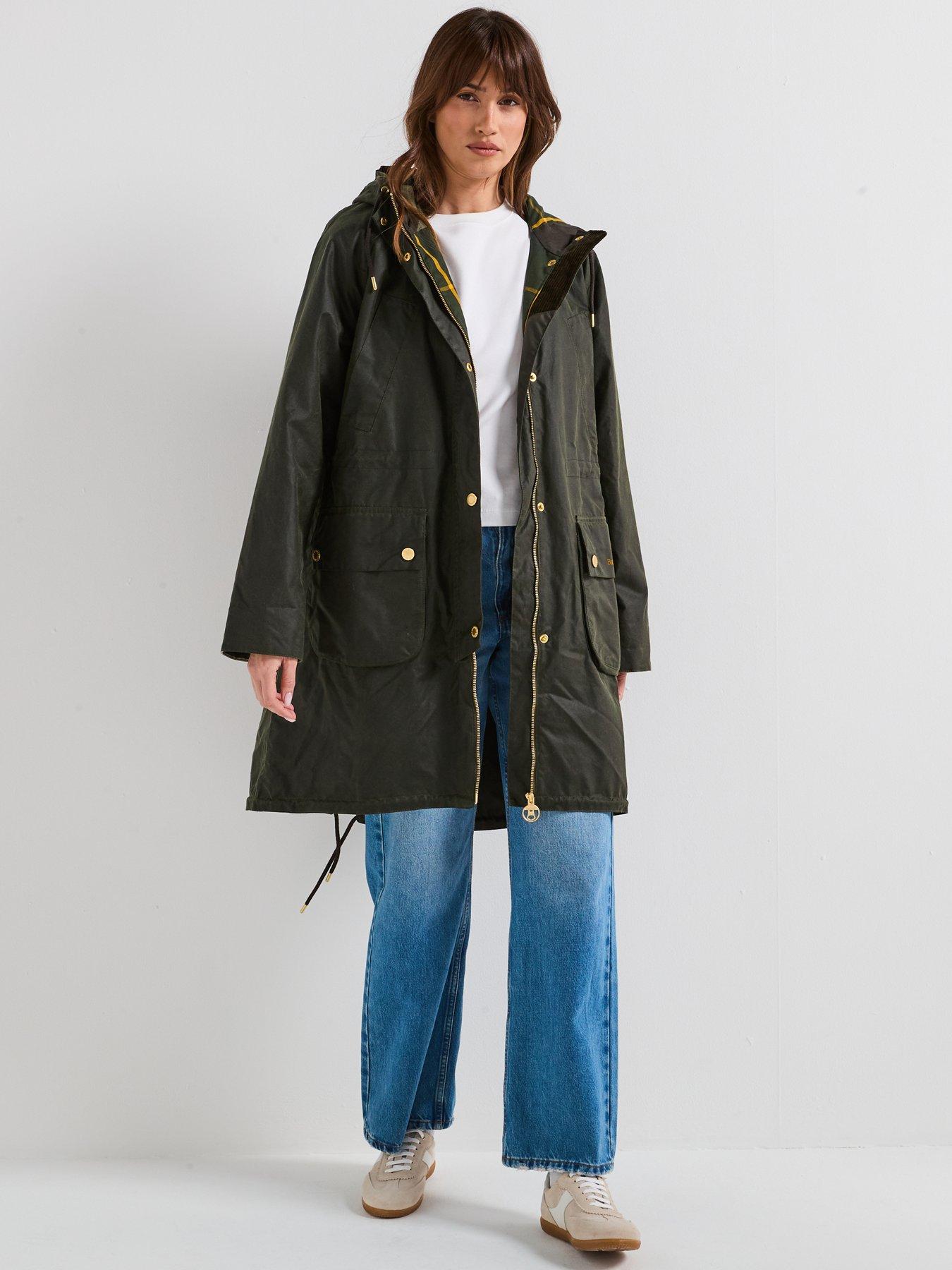  image of barbour-marcy-wax-parka-green