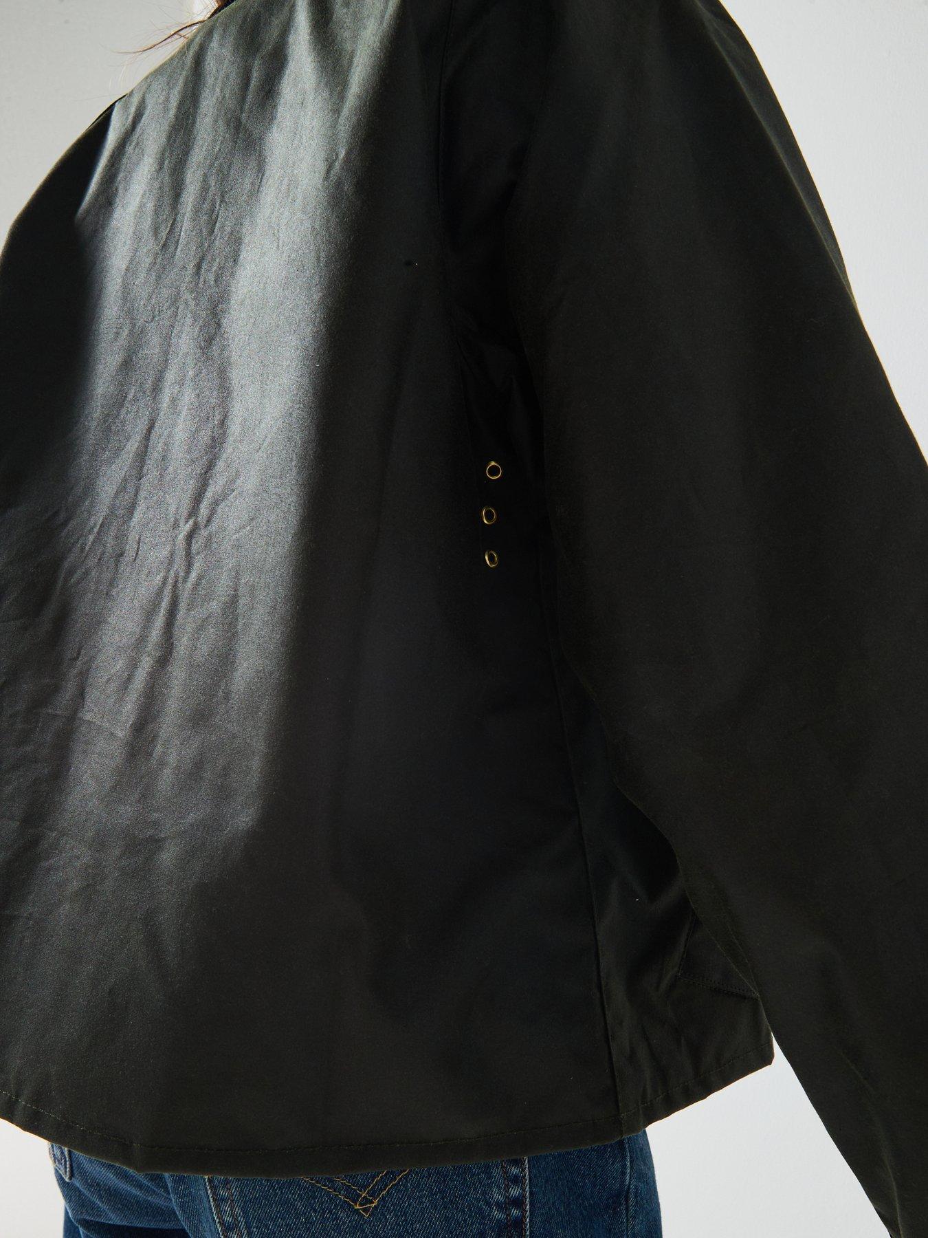 Image 4 of 6 of Barbour Arlene Wax Jacket - Navy