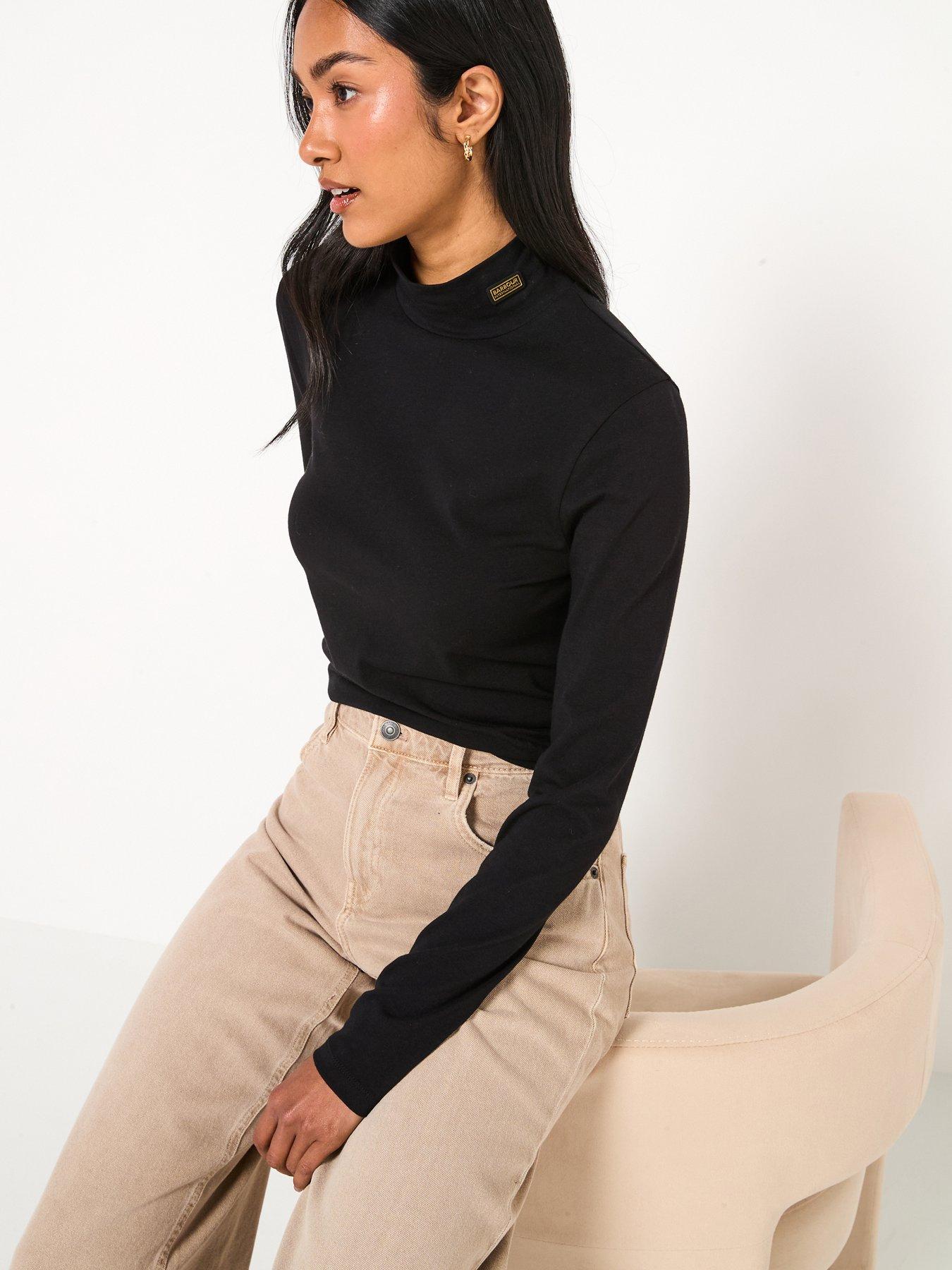 Image 1 of 6 of Barbour International Kylie T-Shirt - Black