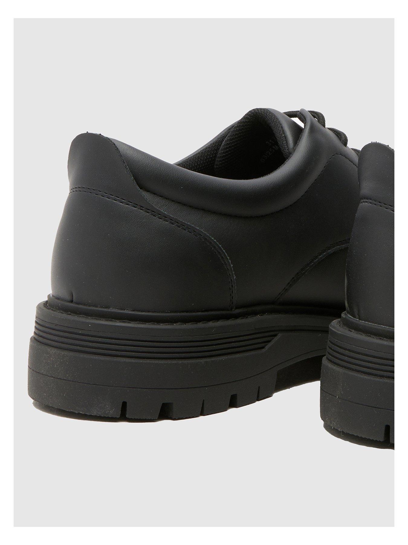 Image 4 of 4 of Schuh Reece Chunky Moccasin Lace Up Shoes - Black
