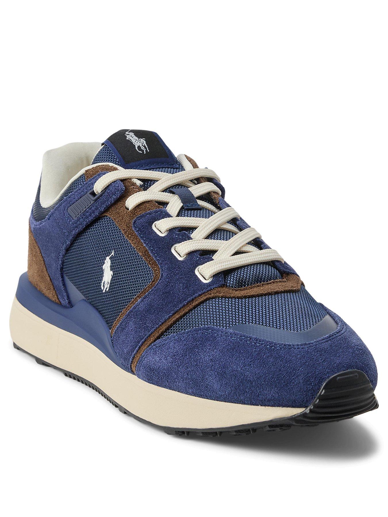Image 2 of 4 of Polo Ralph Lauren Train 89 V2 Suede/Nubuck/Nylon Sneakers - Blue