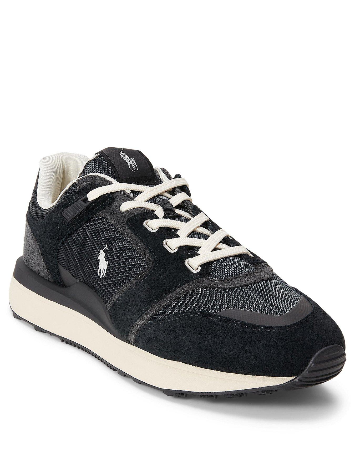Image 2 of 4 of Polo Ralph Lauren Train 89 V2 Suede/nubuck/nylon Sneakers - Black/grey