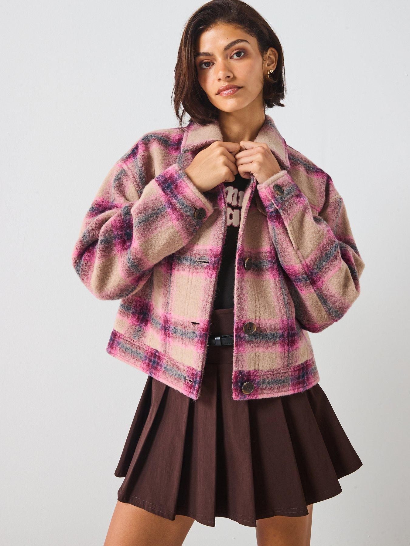 Tommy Jeans Wool Trucker Jacket - Pink