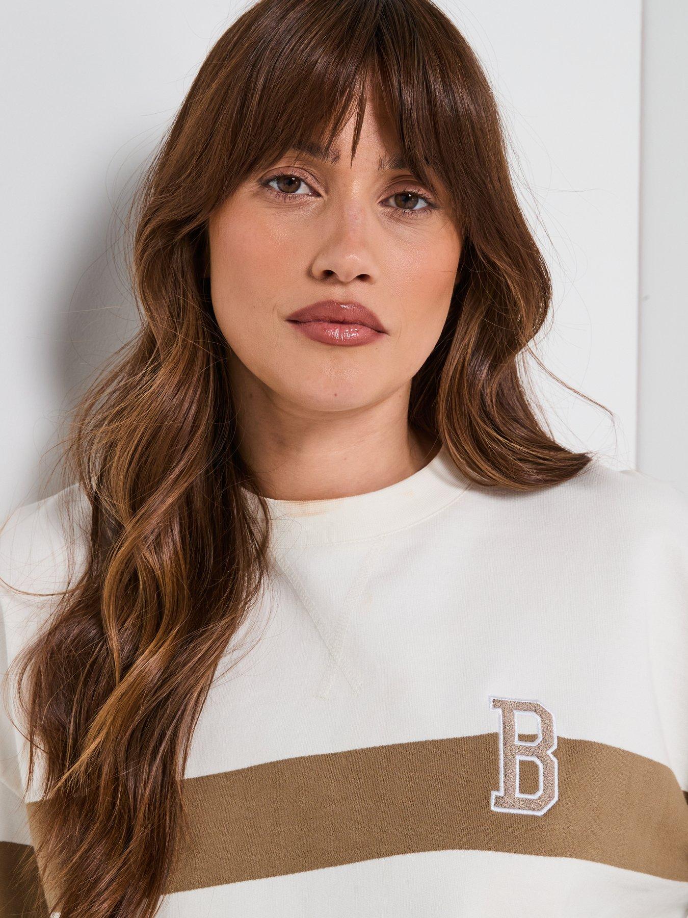 Image 5 of 6 of Barbour Faye Striped Sweatshirt - Beige