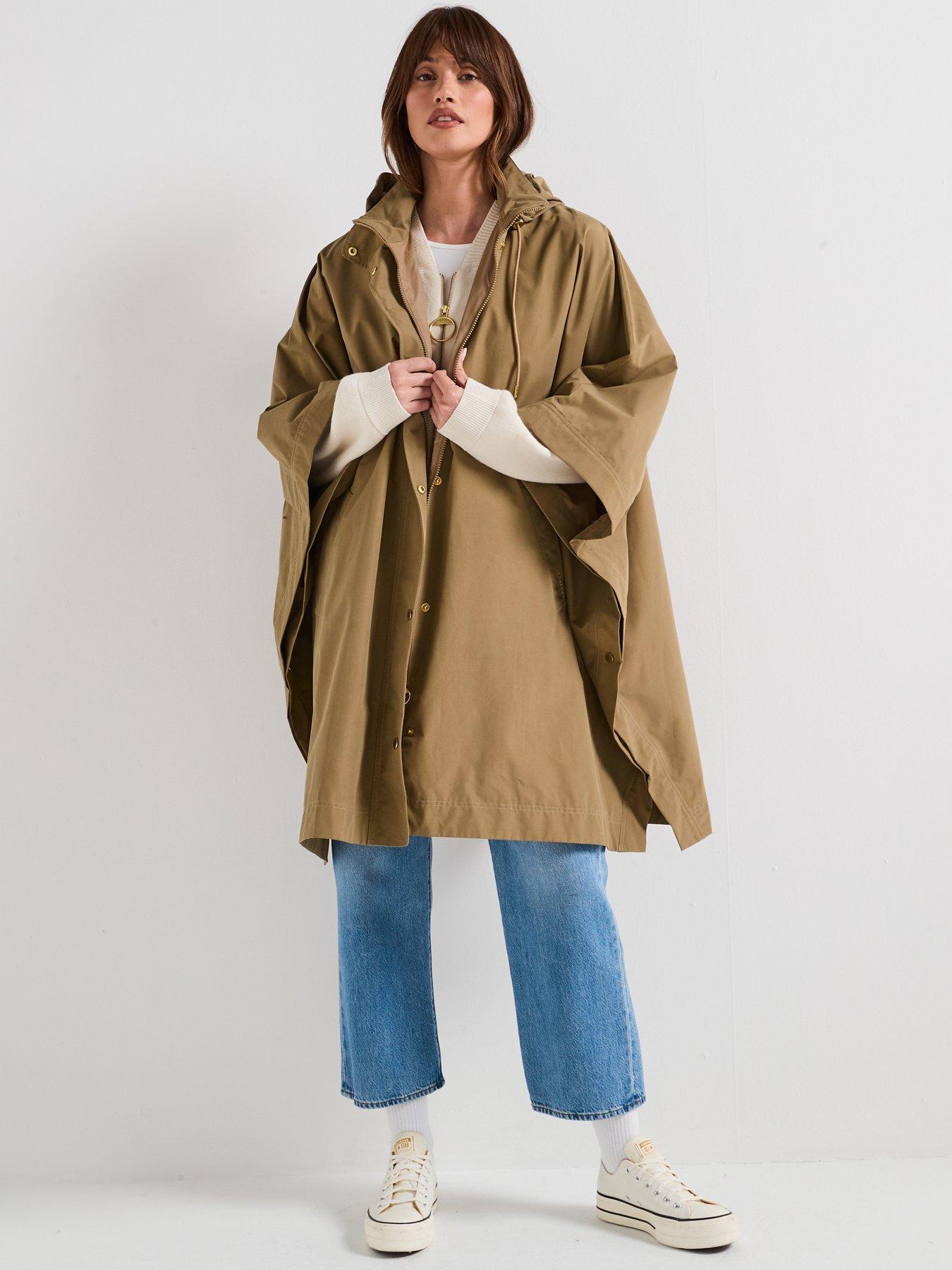 Image 3 of 6 of Barbour Everlee Showerproof Cape - Brown