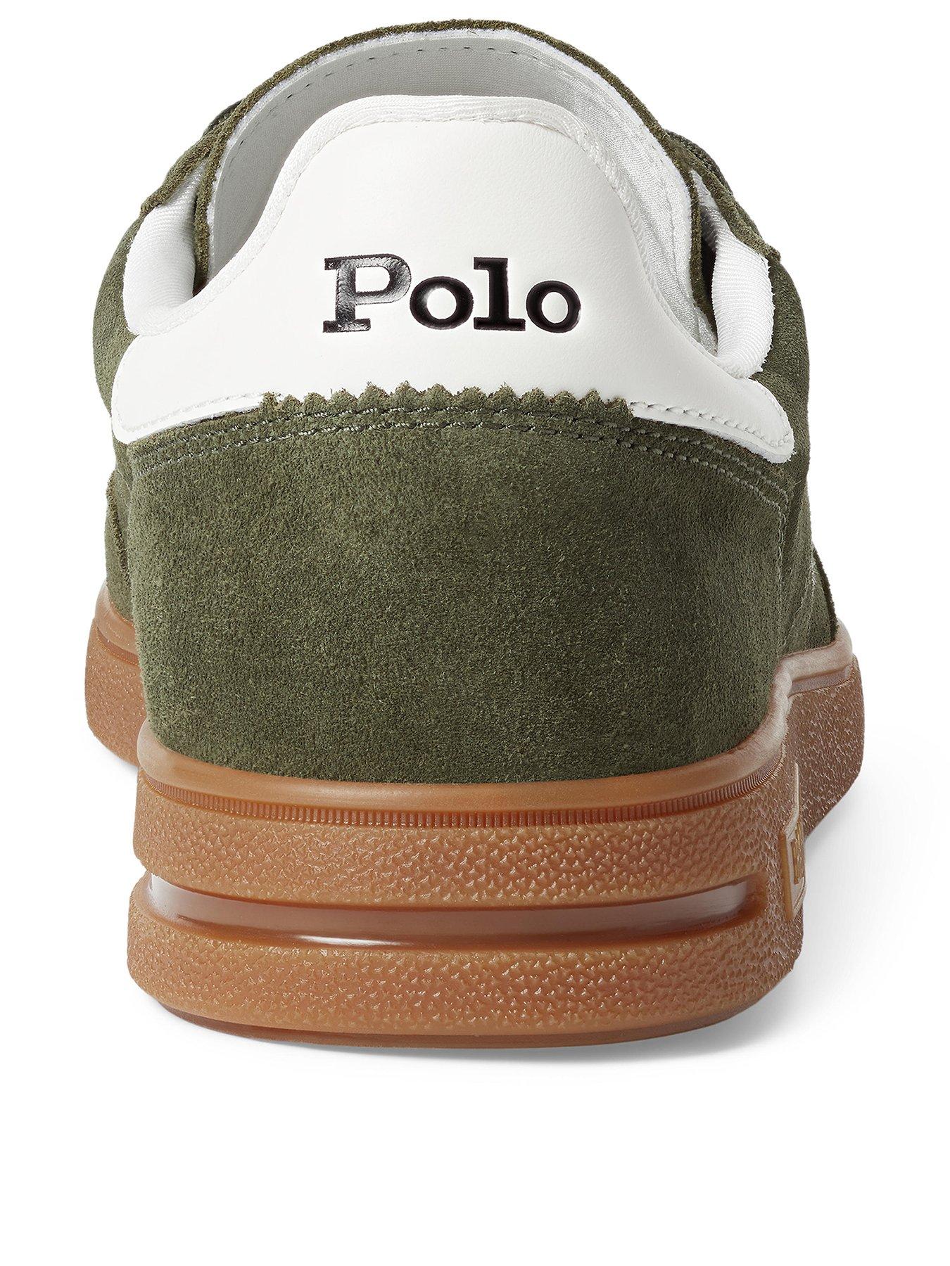 Image 3 of 4 of Polo Ralph Lauren Bedford Suede Sneakers - Dark Green