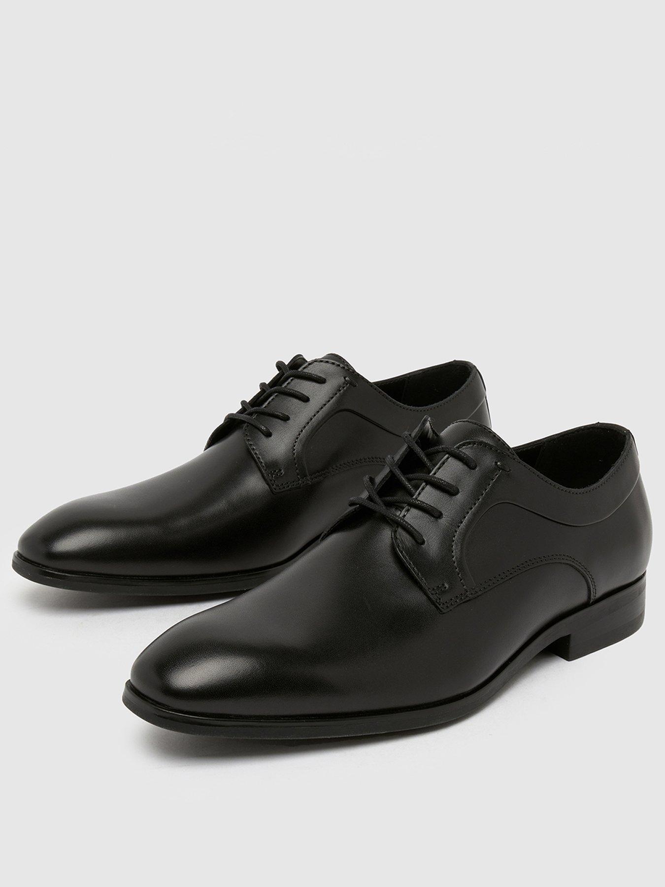 Image 2 of 4 of Schuh Rail Leather Lace Up Shoes - Black