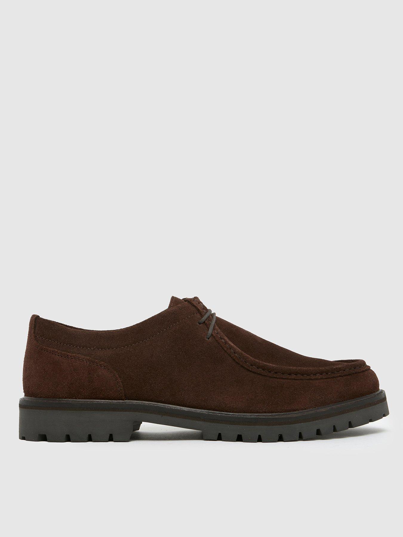 undefined Presley Suede Apron Lace Up Shoe - Brown