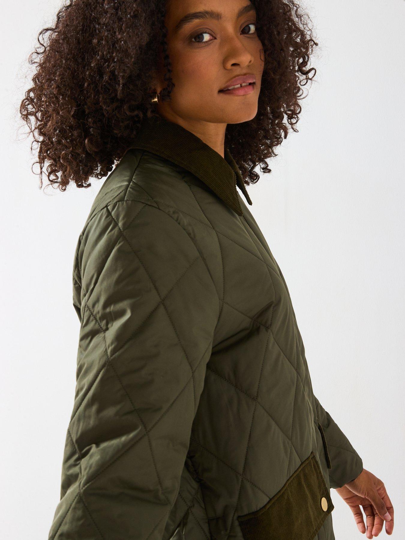 Image 6 of 6 of Barbour Meredith Quilted Jacket - Green