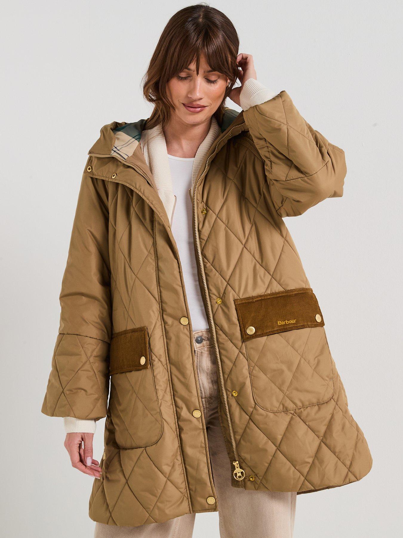 undefined Elspeth Quilted Jacket - Beige