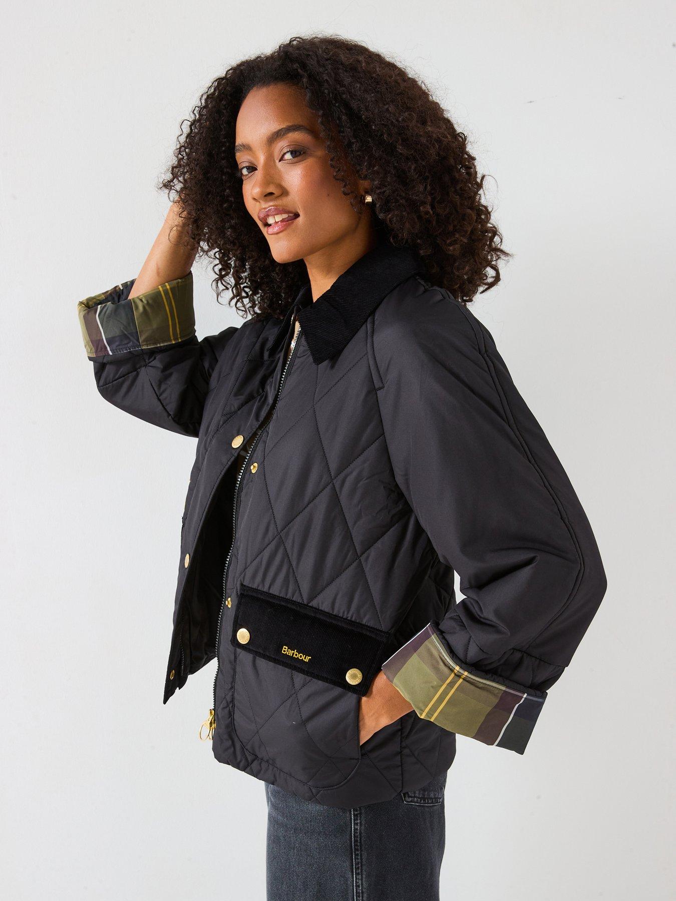 undefined Martha Quilted Jacket - Black