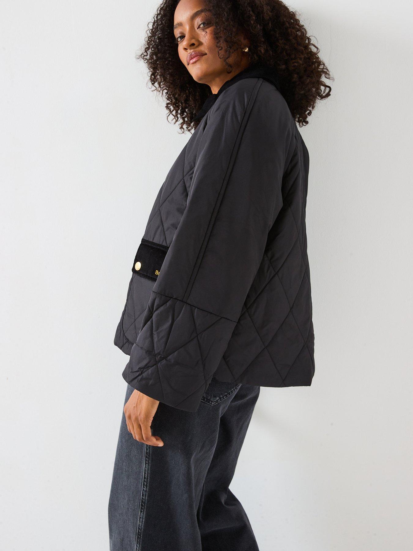 Image 4 of 6 of Barbour Martha Quilted Jacket - Black