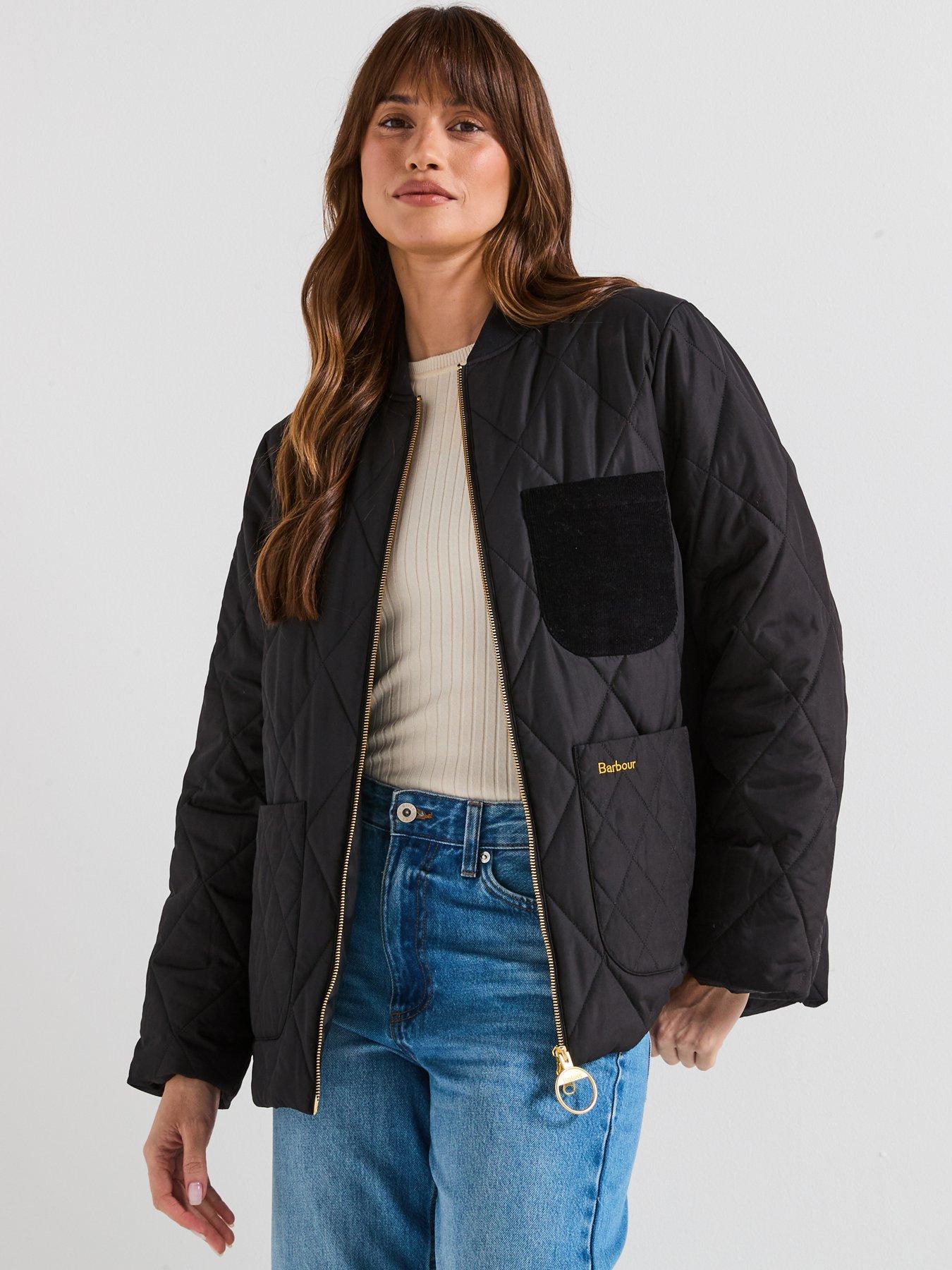 undefined Leonie Quilted Jacket - Black