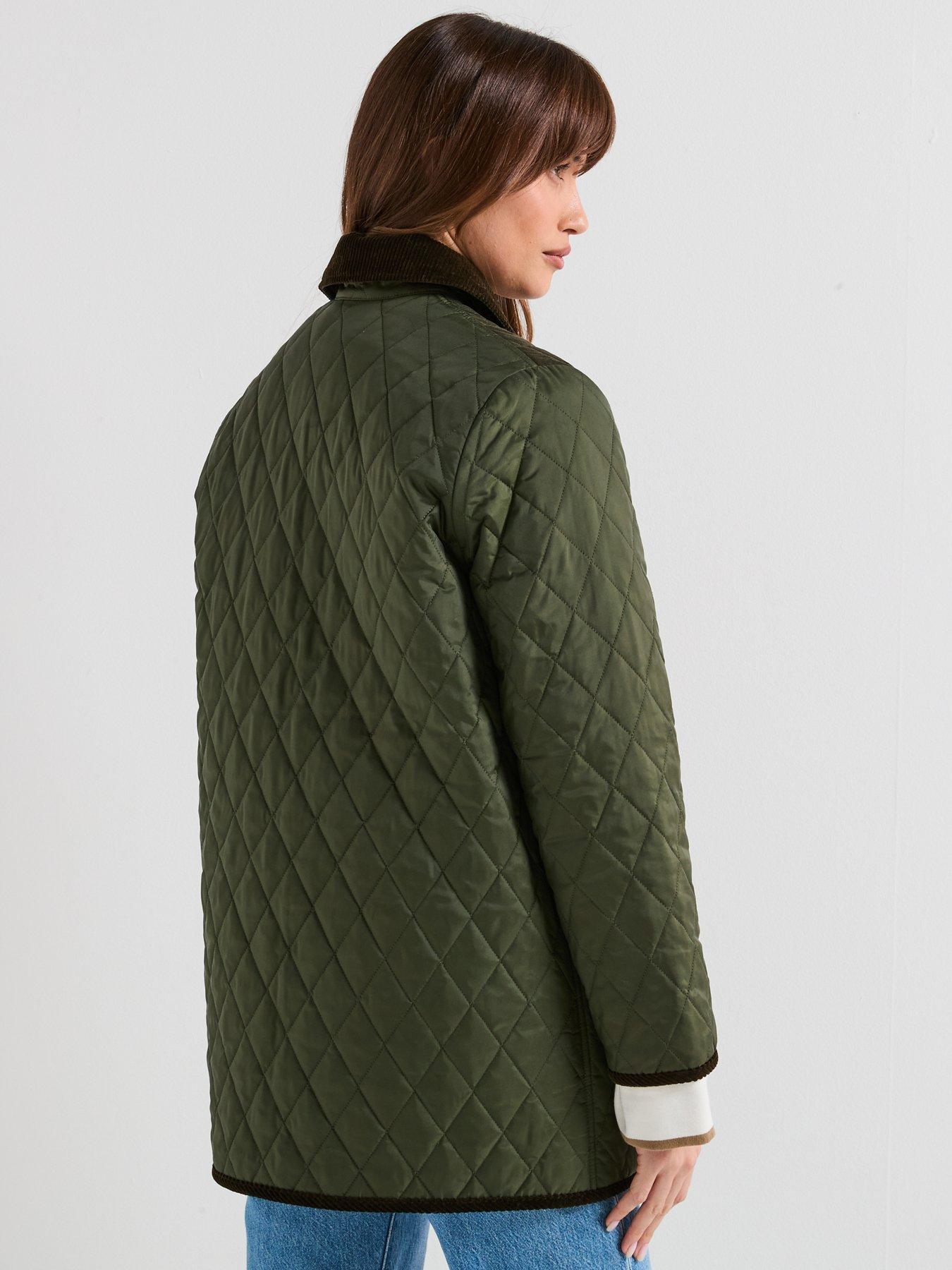 Image 2 of 6 of Barbour Meryl Quilted Jacket - Green