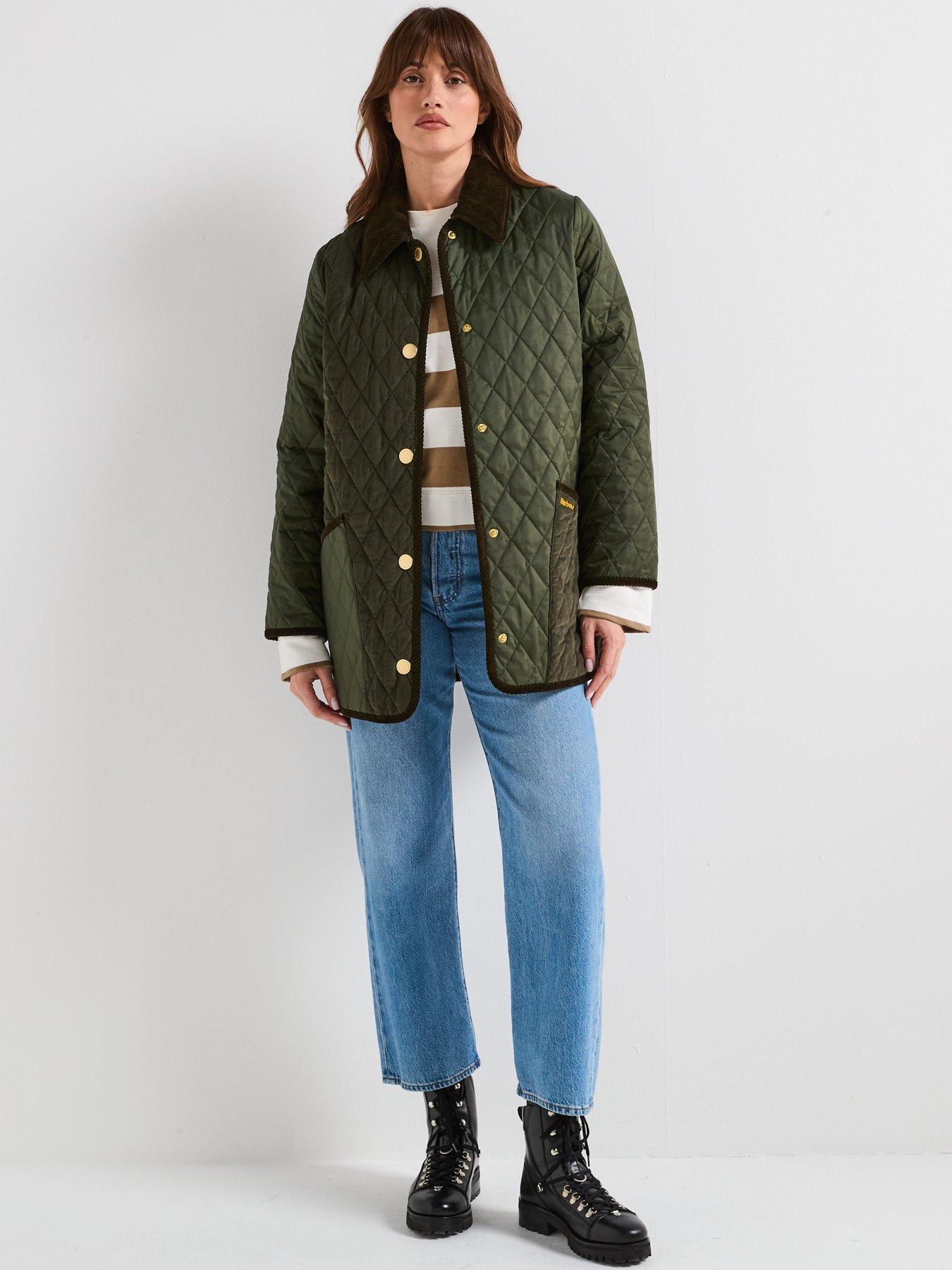 Image 3 of 6 of Barbour Meryl Quilted Jacket - Green