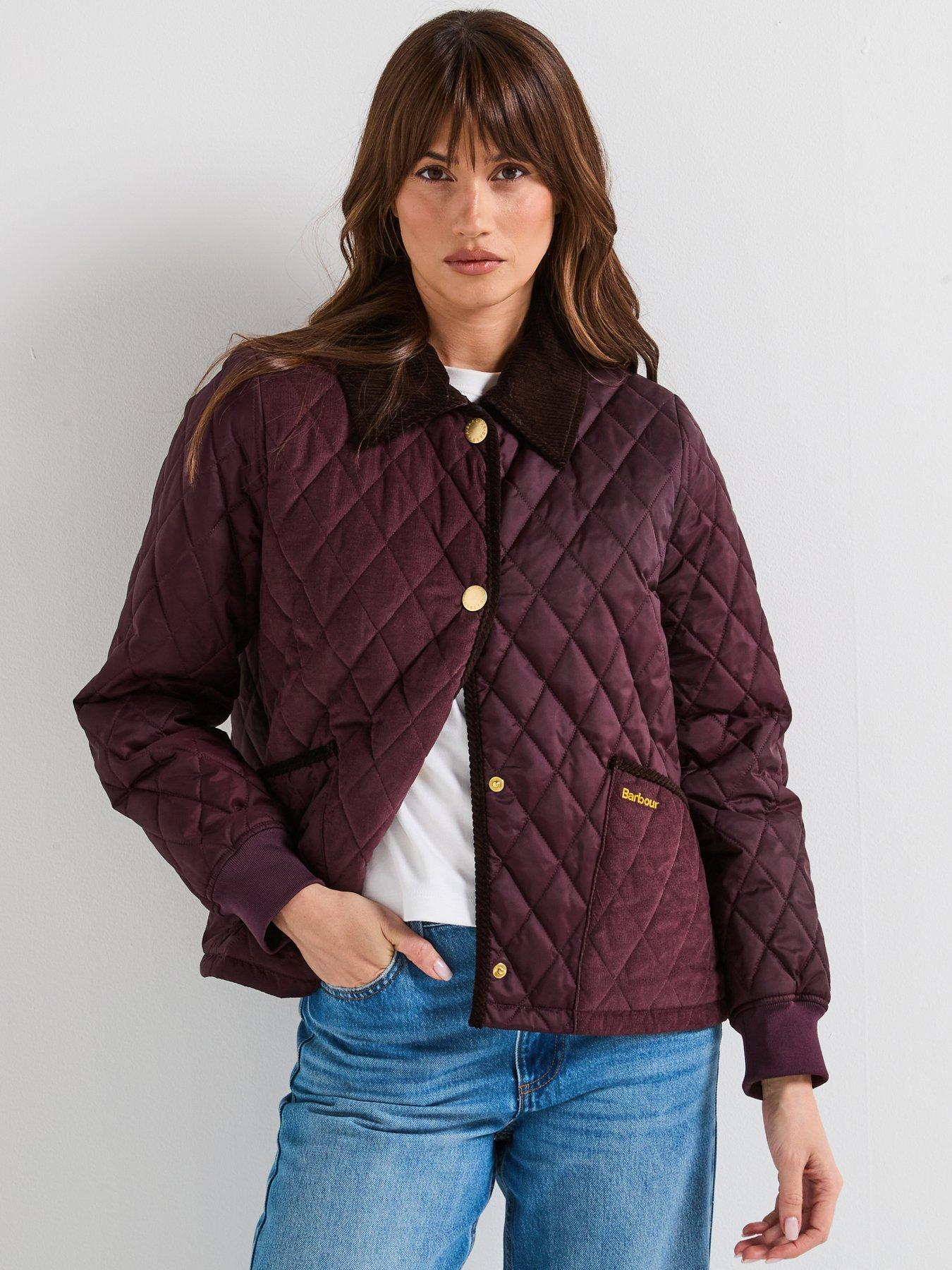  image of barbour-marla-quilted-jacket-red
