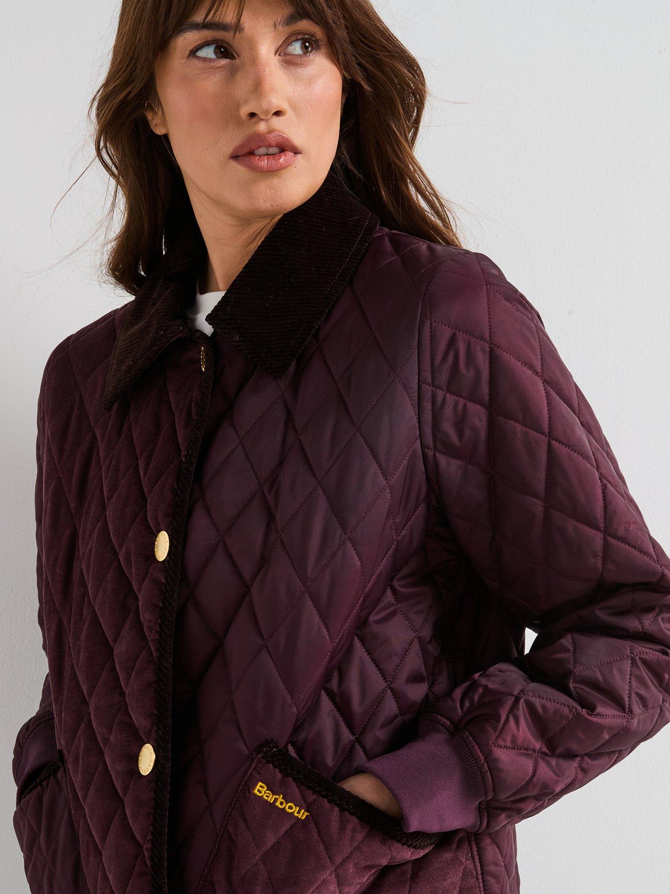 Image 4 of 6 of Barbour Marla Quilted Jacket - Red