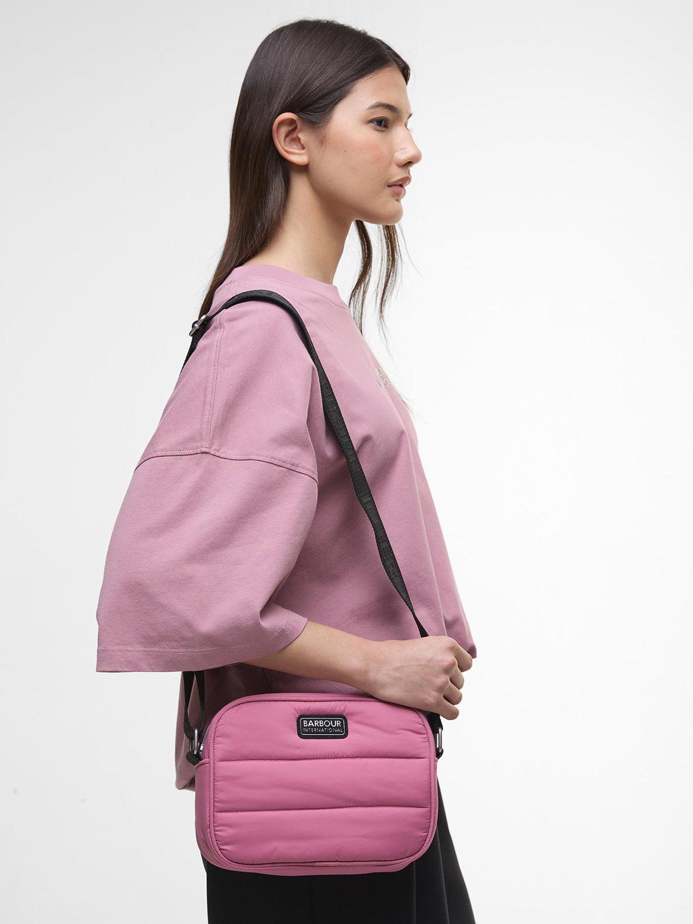 Image 2 of 5 of Barbour International BIntl Monaco Quilt Crossbody Bag - Pink