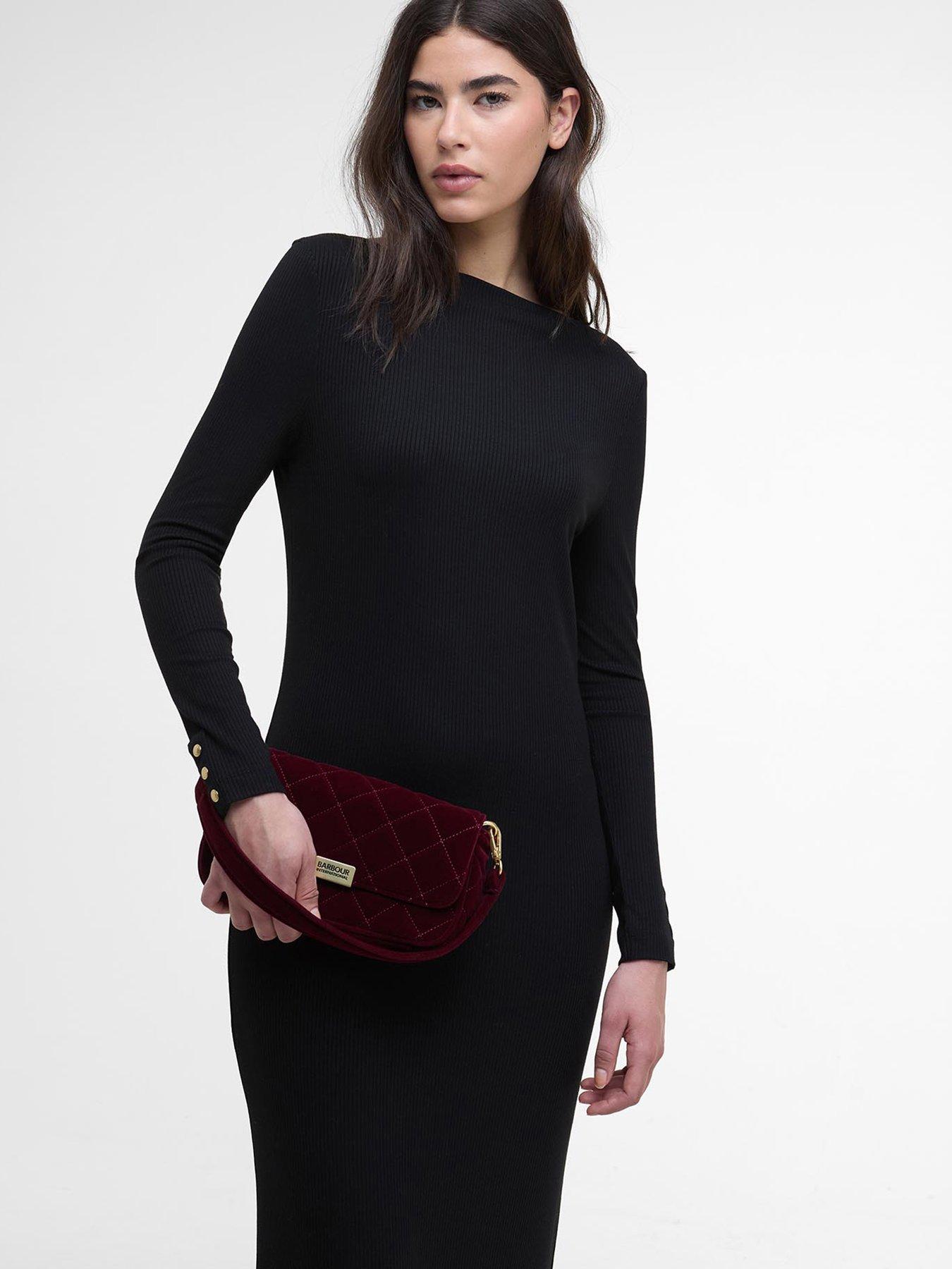 stillFront image of barbour-international-bintl-quilted-mini-soho-crossbody-bag-red