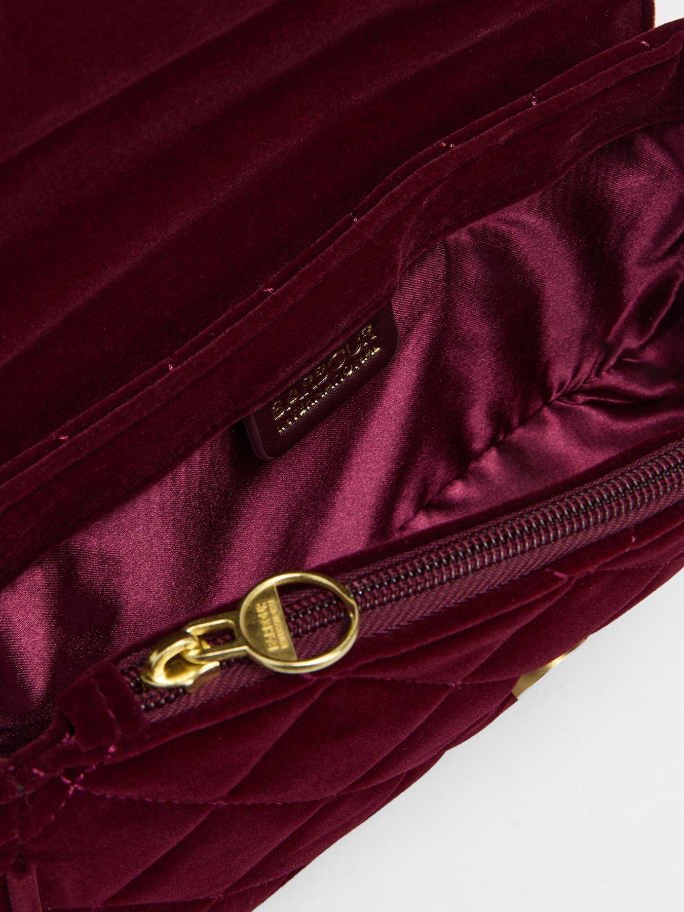  image of barbour-international-bintl-quilted-mini-soho-crossbody-bag-red