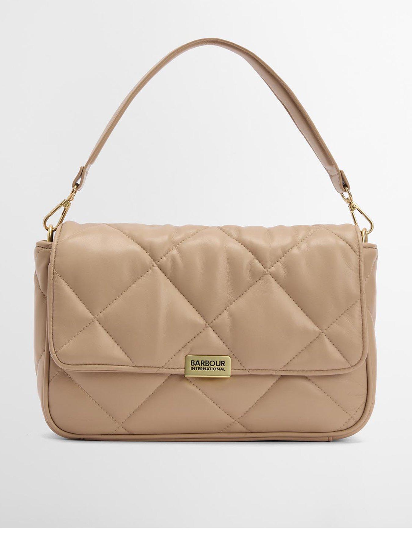 Barbour International BIntl Soft Quilt Shoulder Bag - Beige