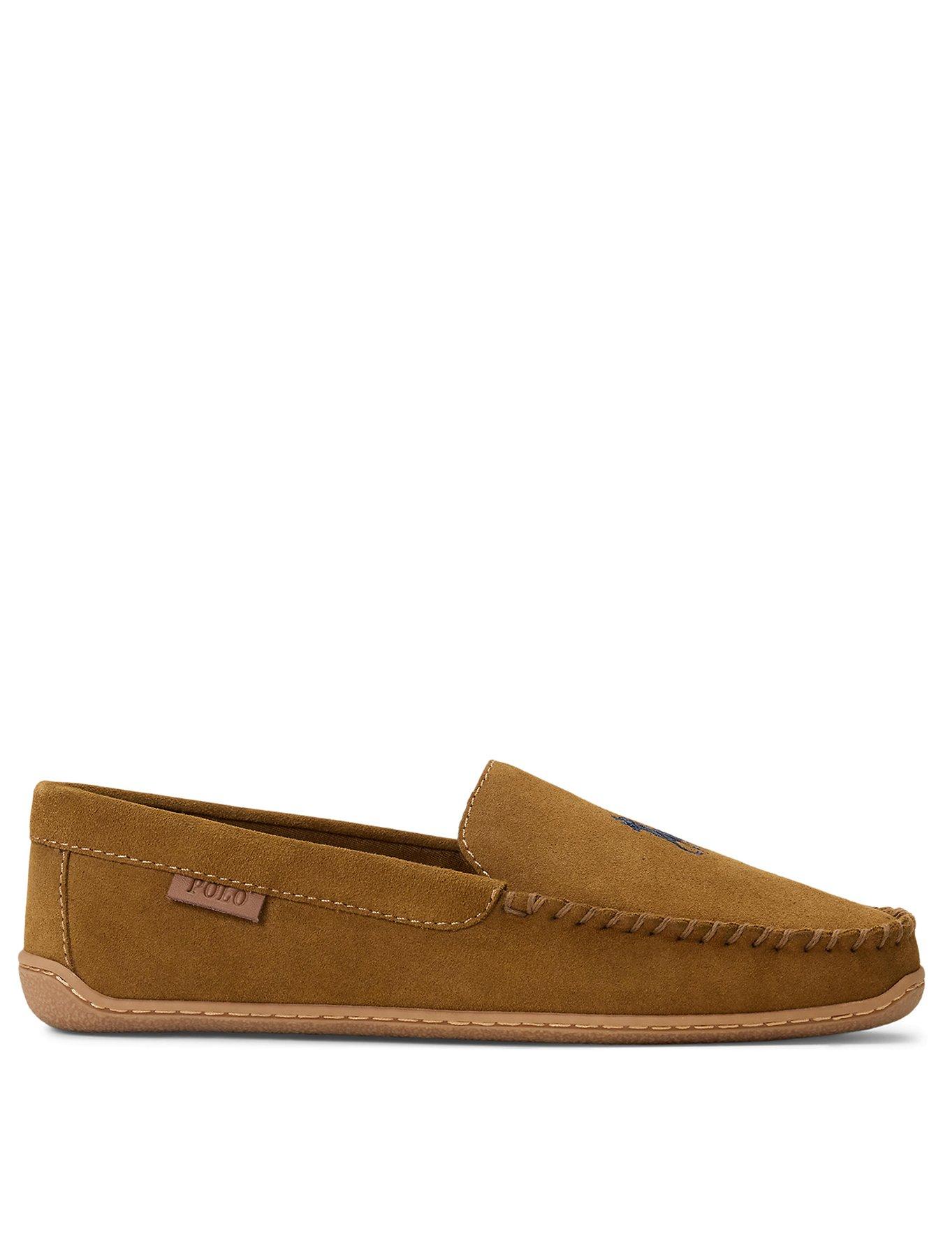 Polo Ralph Lauren Brenan Suede Slippers - Brown