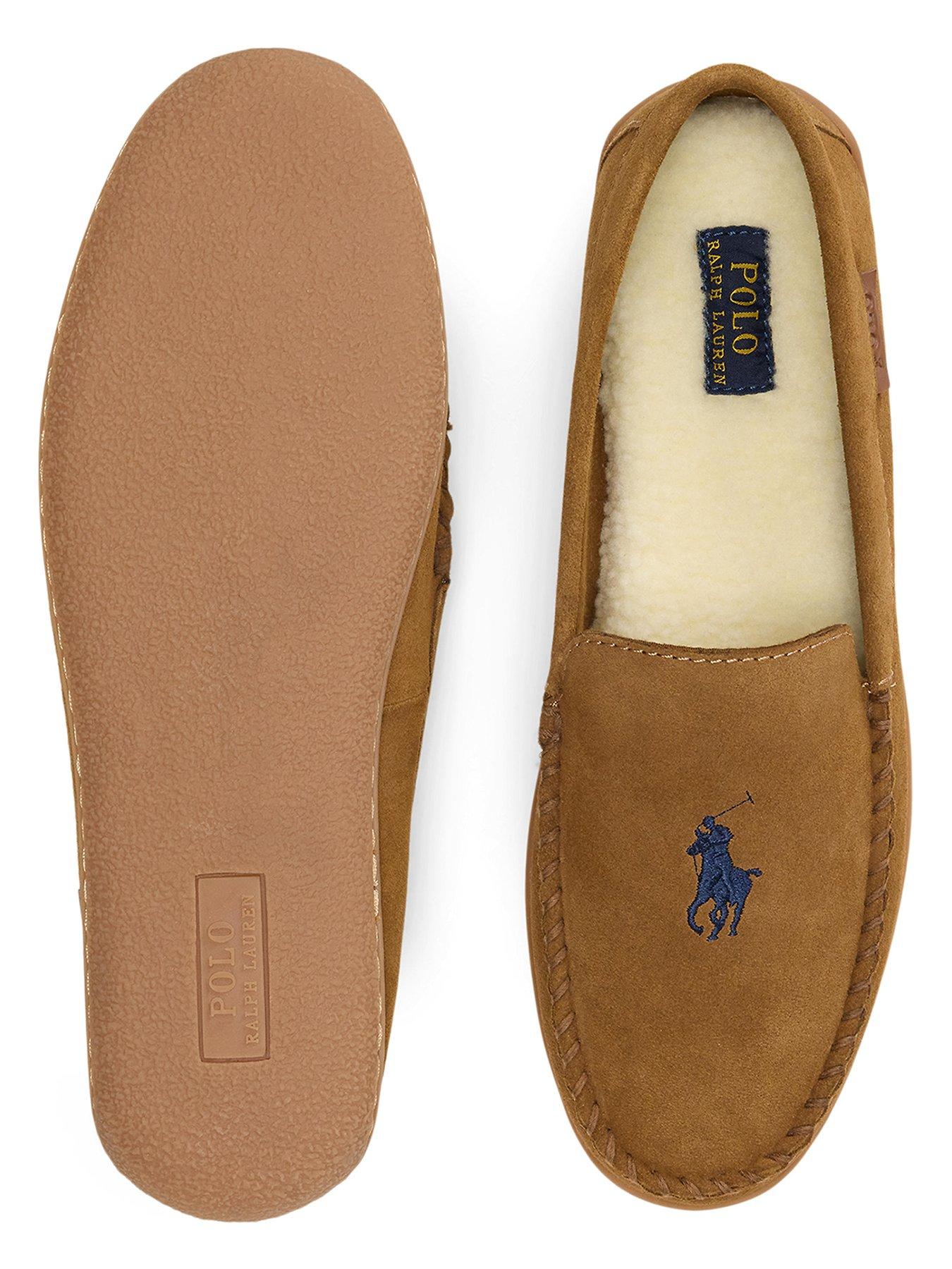  image of polo-ralph-lauren-brenan-suede-slippers-brown
