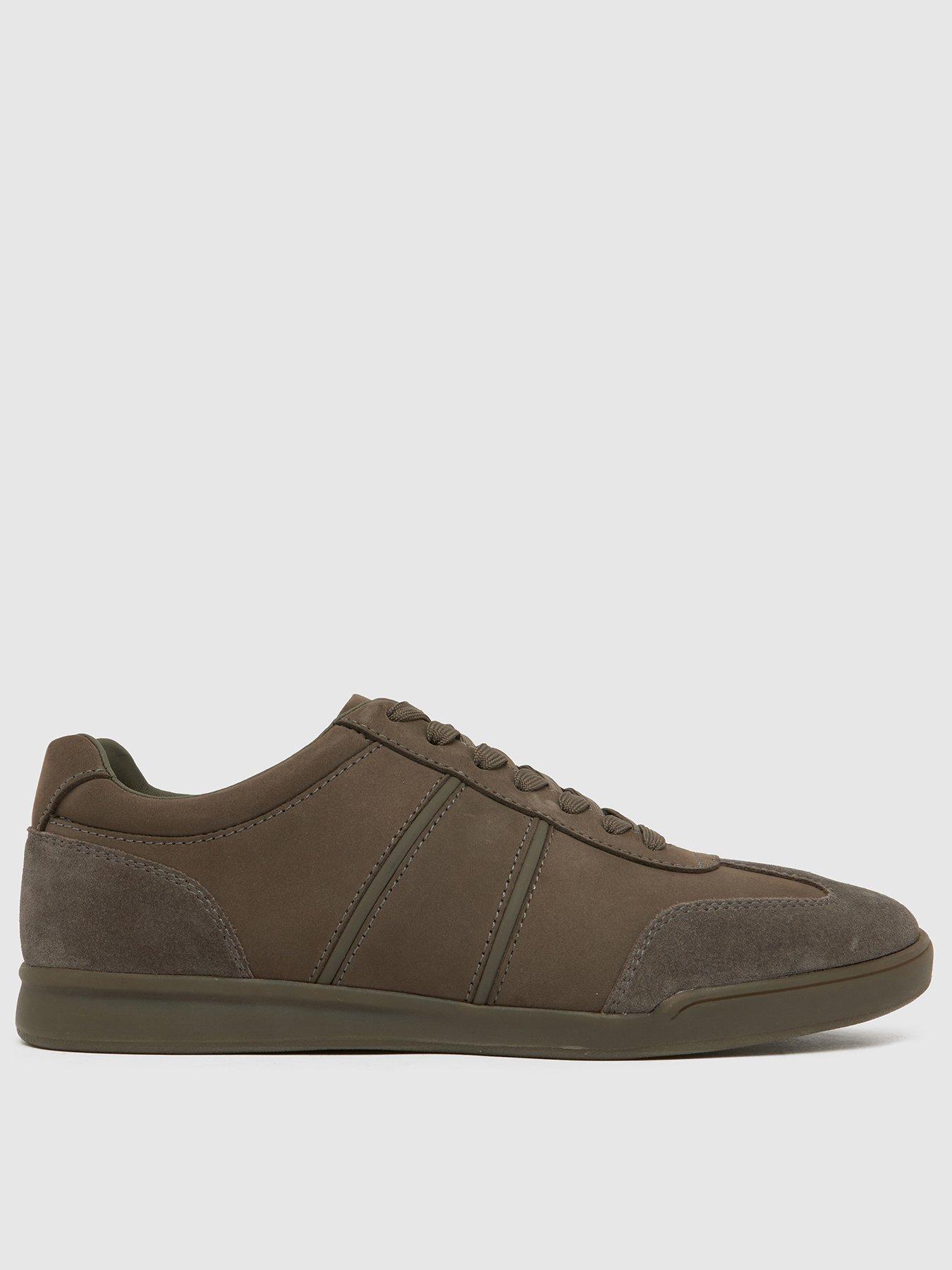 Schuh Wilbur Lether Trainers - Brown