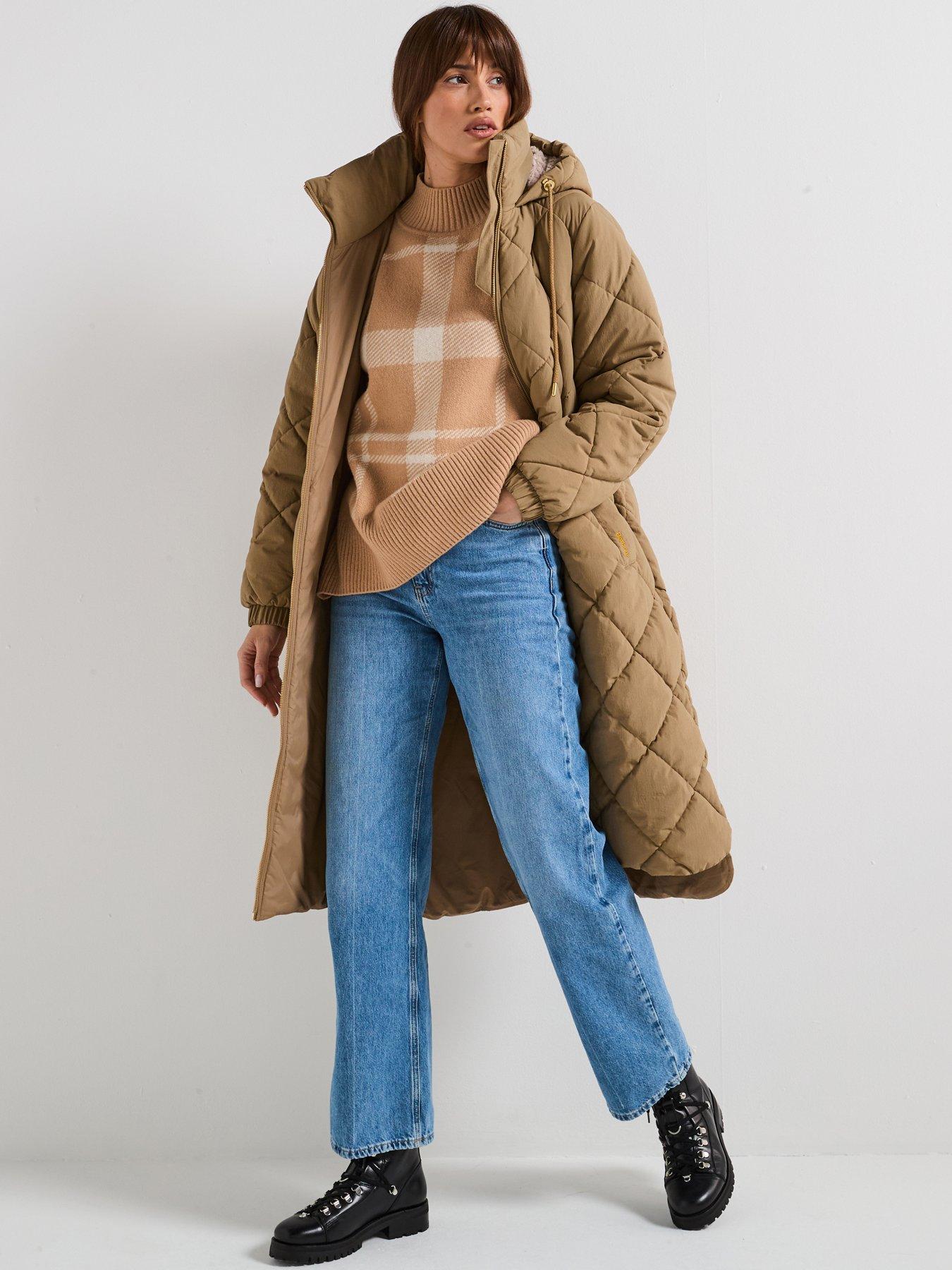  image of barbour-kirkton-puffer-jacket-beige