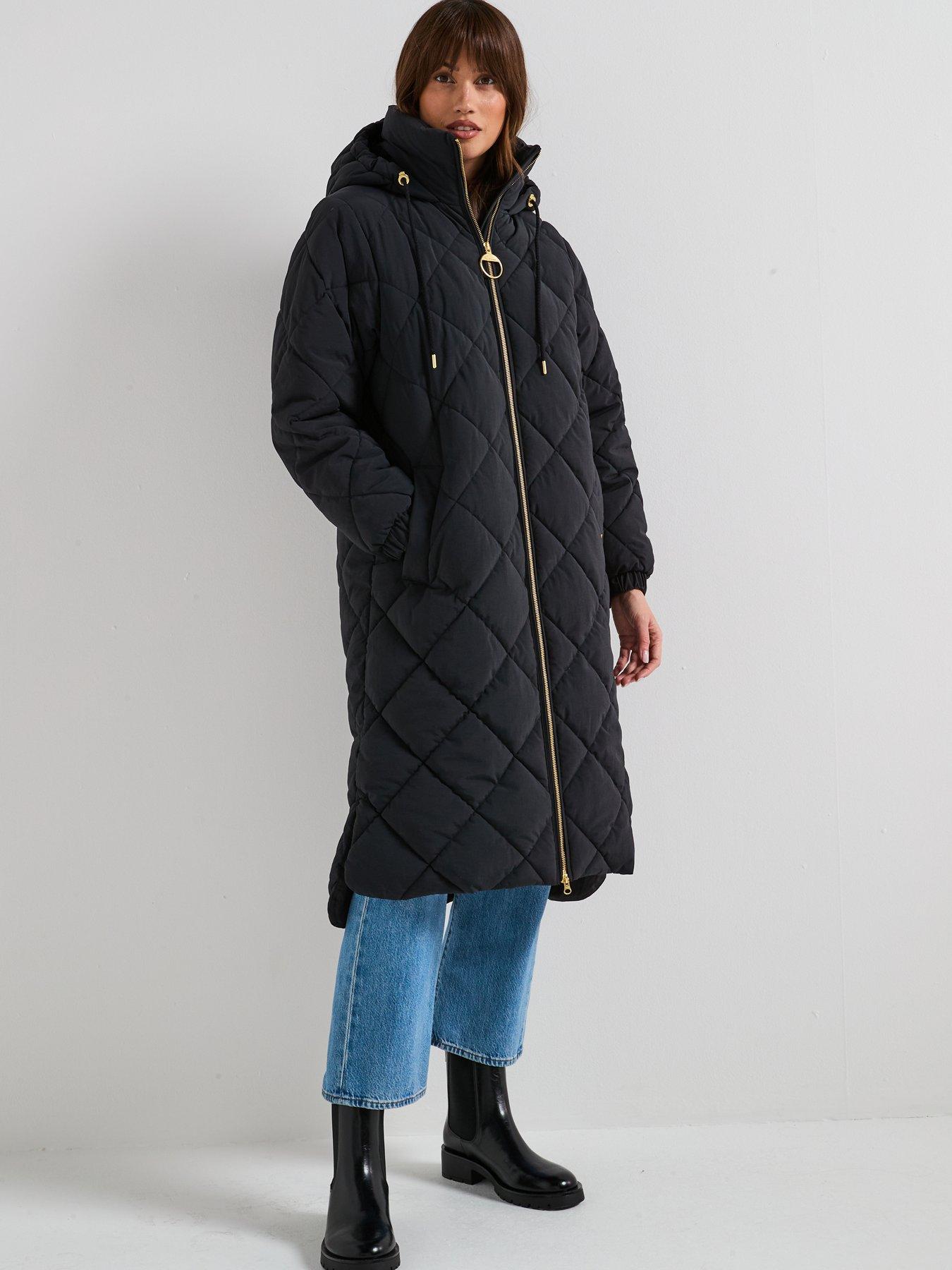  image of barbour-kirkton-puffer-jacket-black