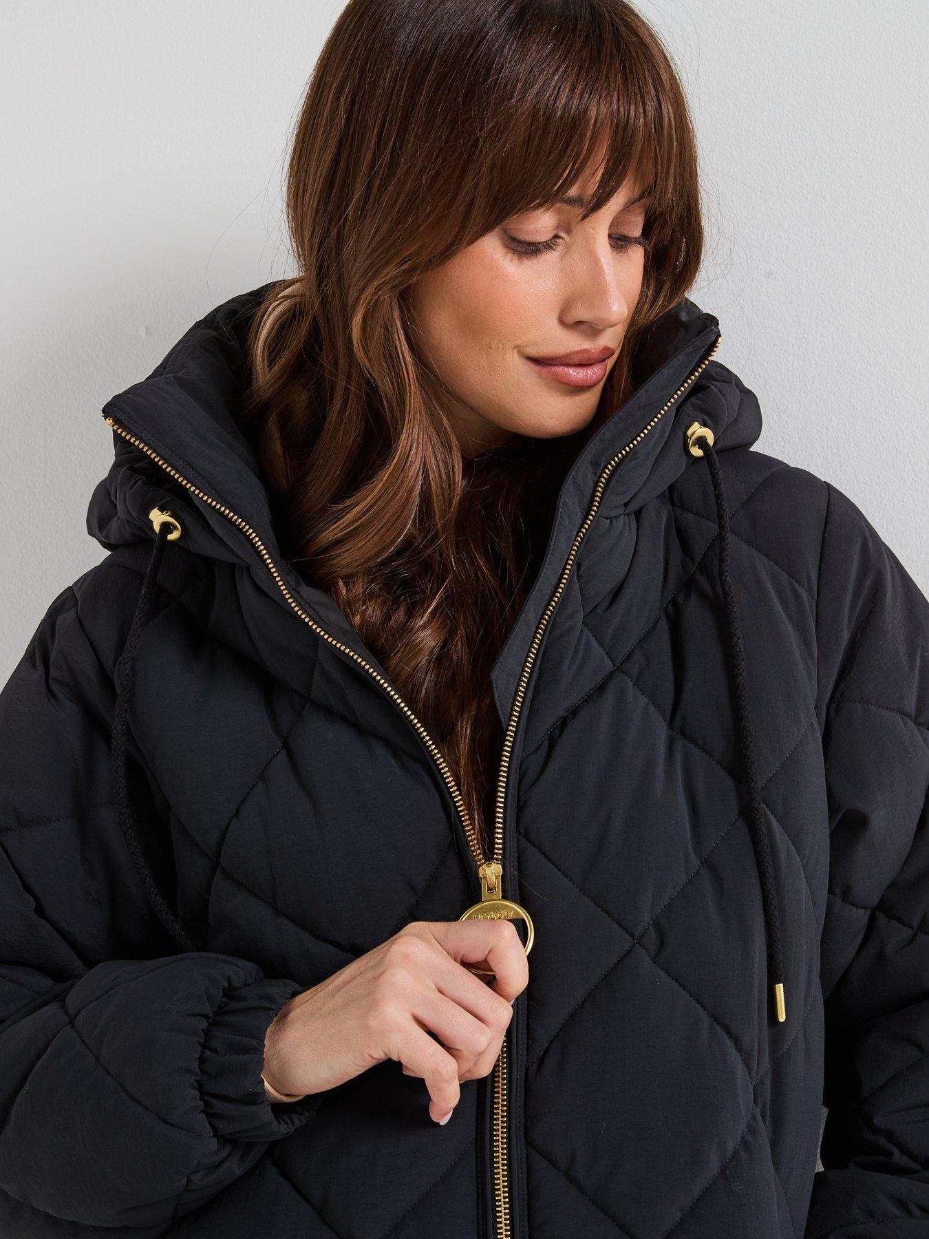  image of barbour-kirkton-puffer-jacket-black