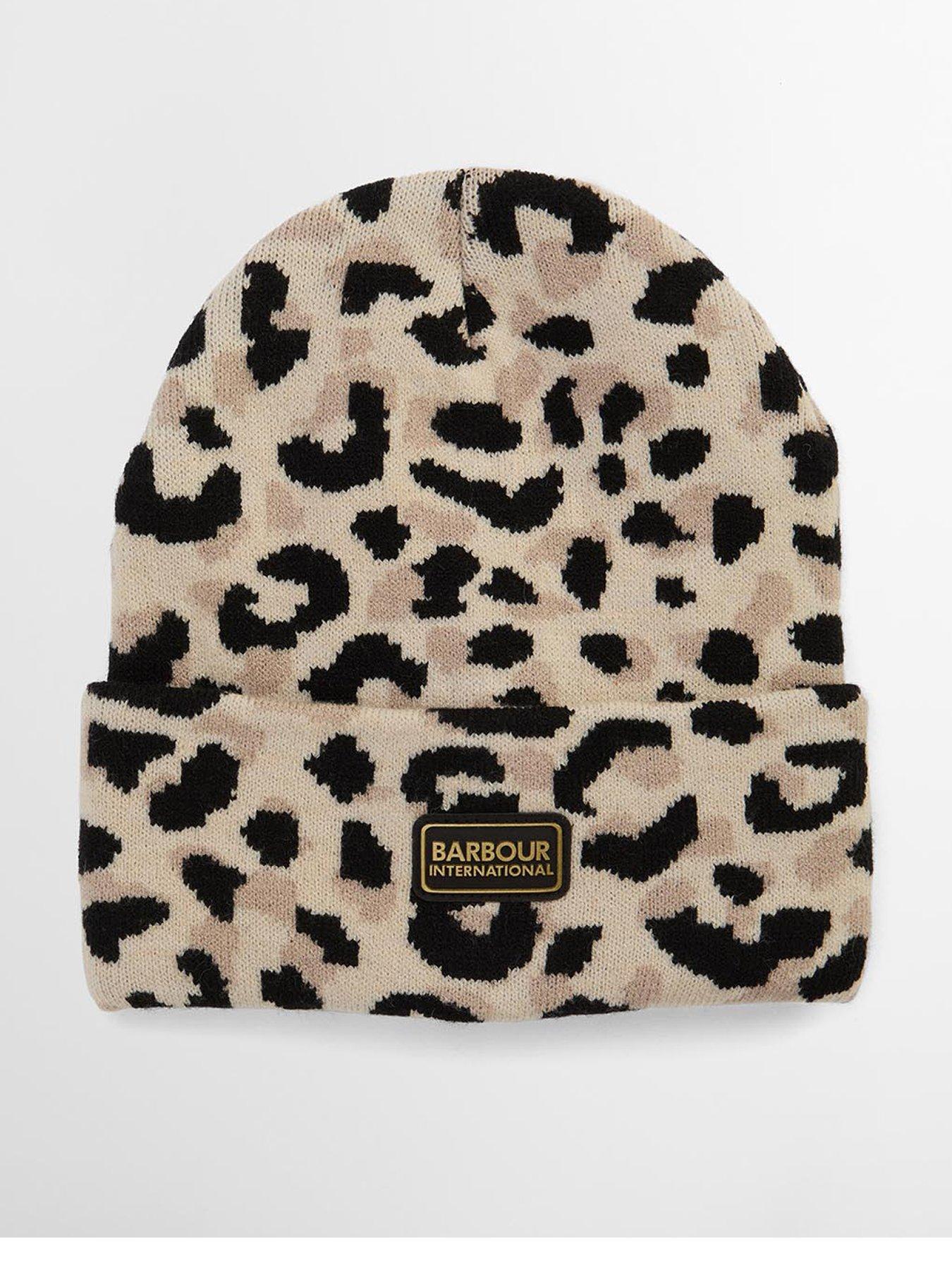 Barbour International BIntl Harley Leopard Beanie Hat