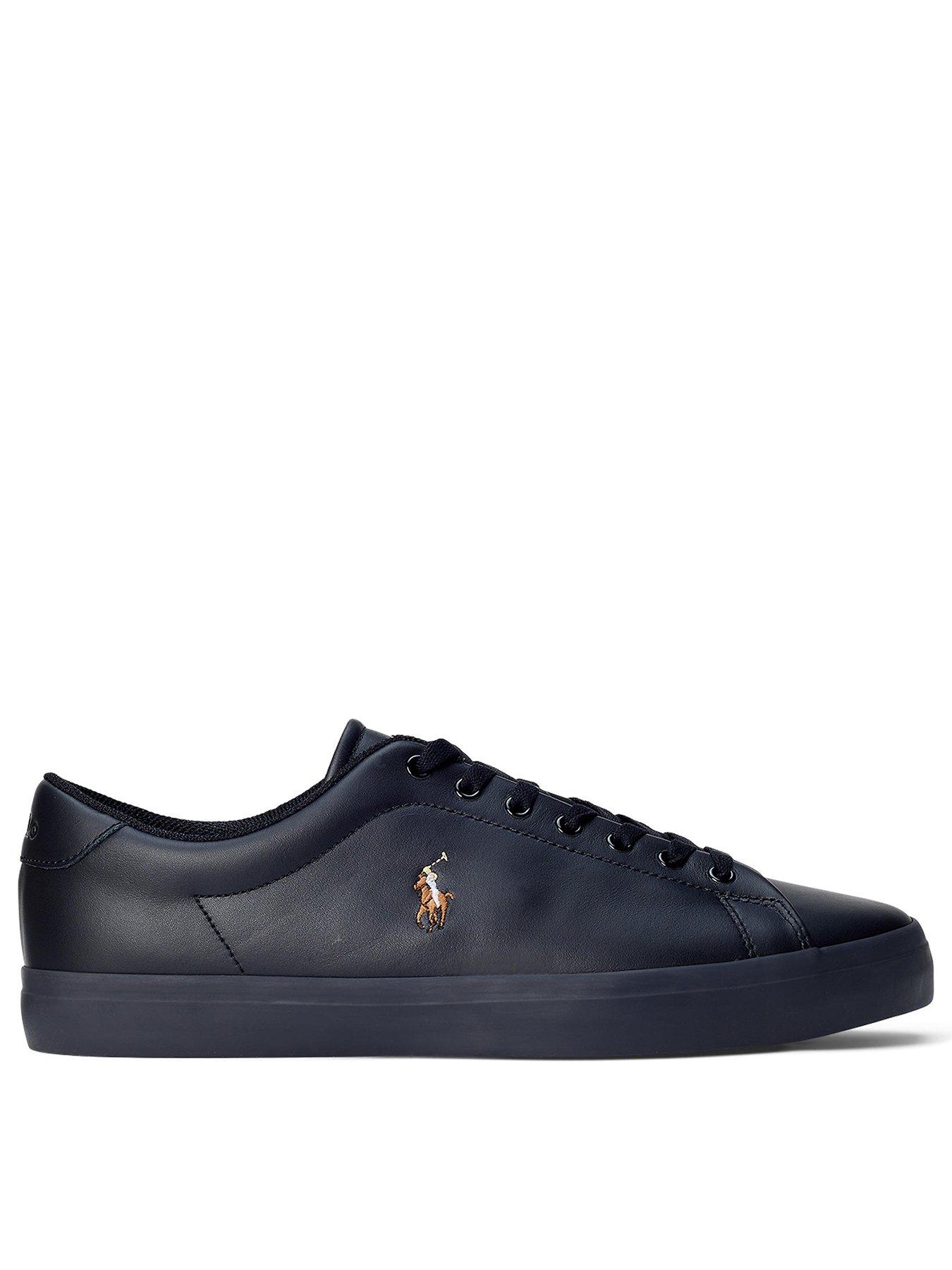 Polo Ralph Lauren Longwood Leather Trainers - Black