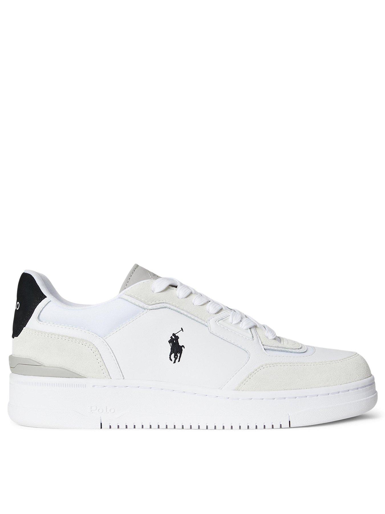 Polo Ralph Lauren Open Masters Leather/Suede Sneakers - White