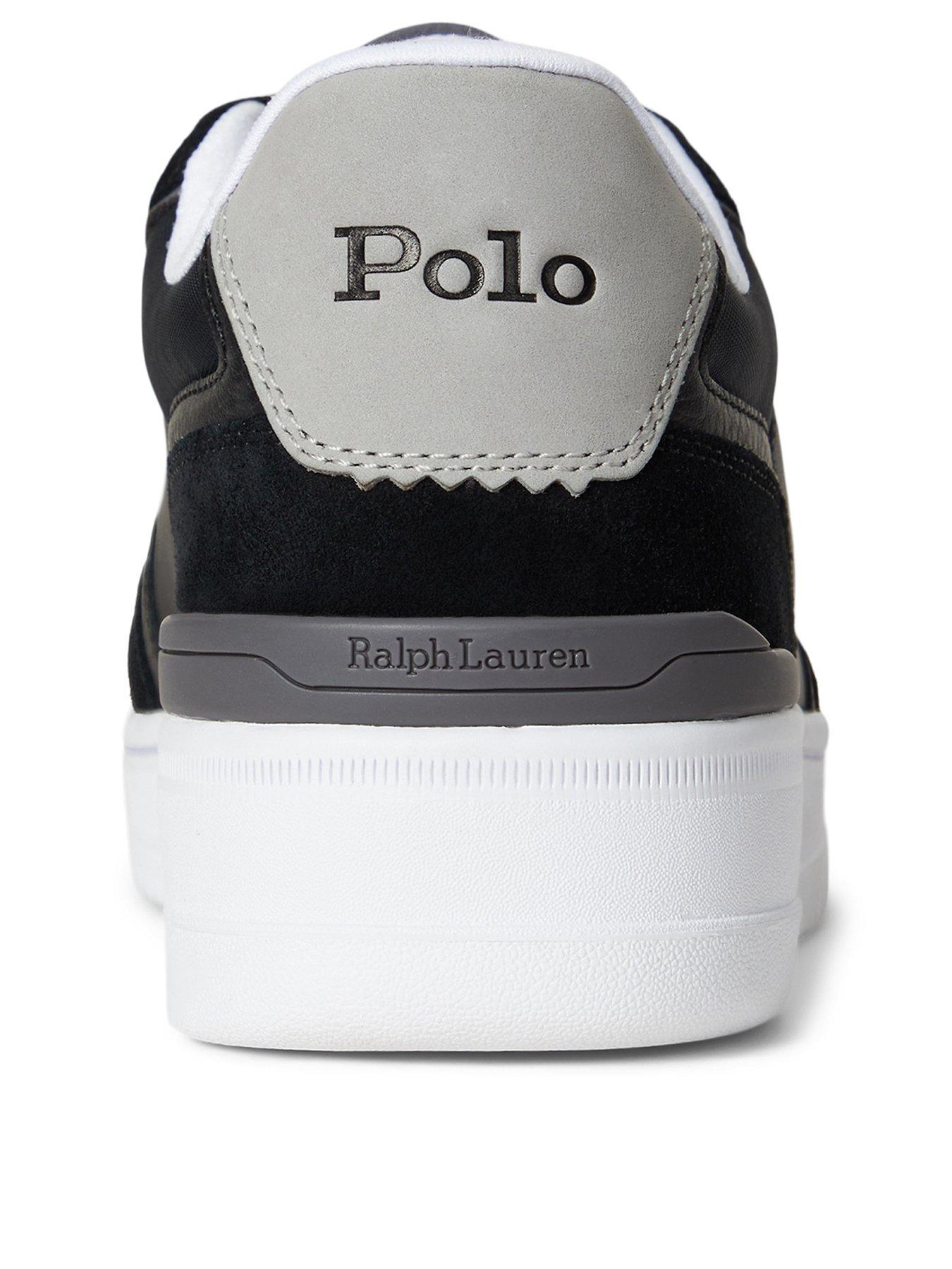  image of polo-ralph-lauren-open-masters-leathersuede-sneakers-blackgrey