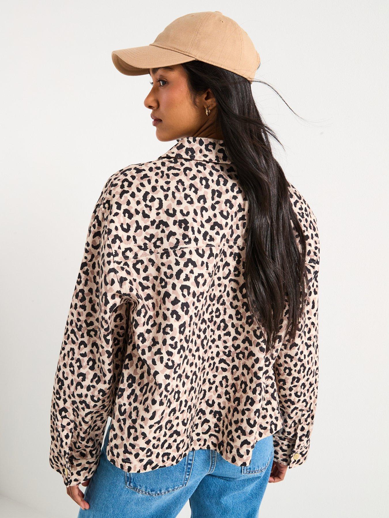 Image 2 of 6 of Barbour International Harley Leopard Print&nbsp;Overshirt - Multi