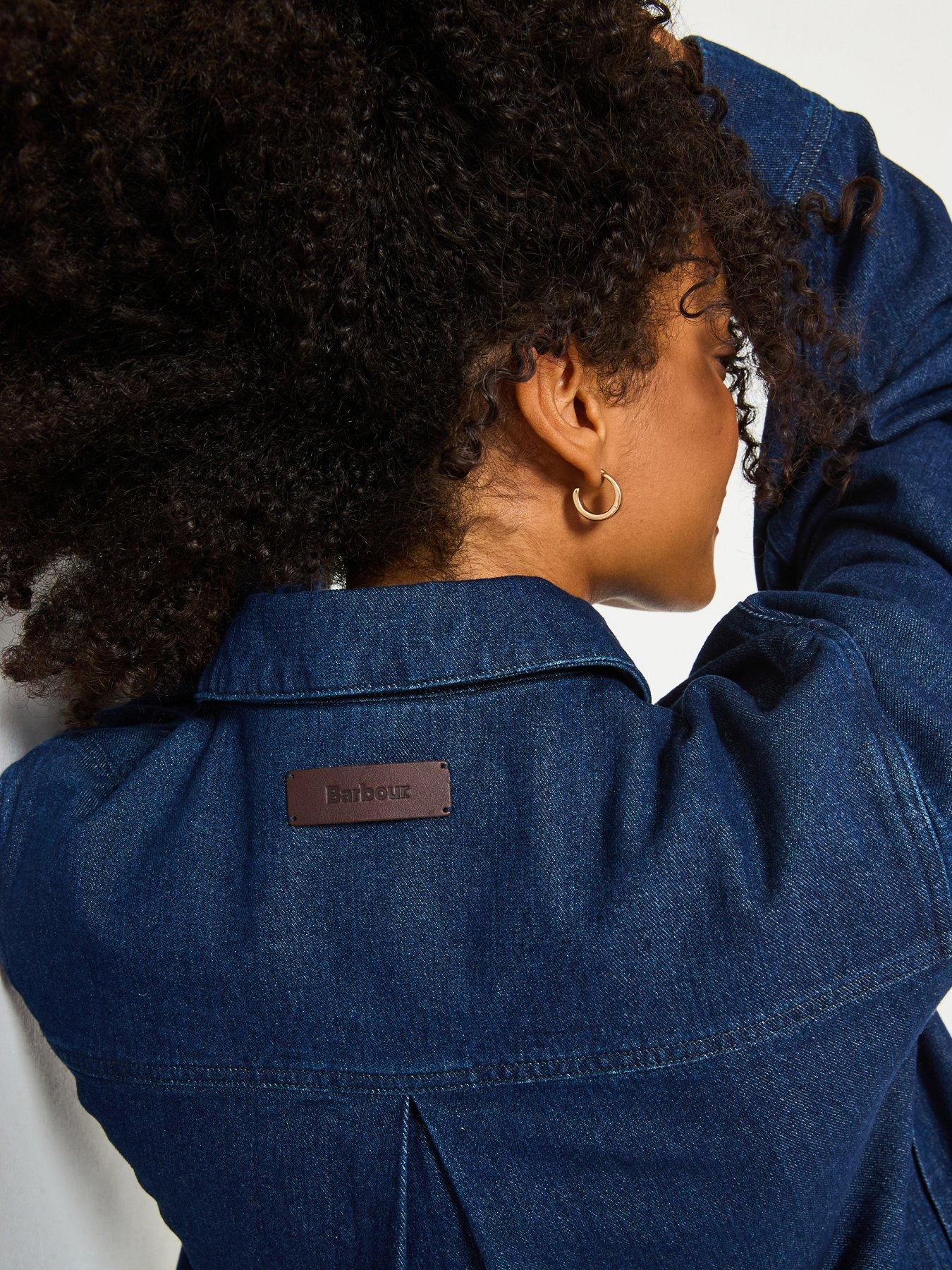 Image 4 of 6 of Barbour Arla Denim Overshirt - Blue