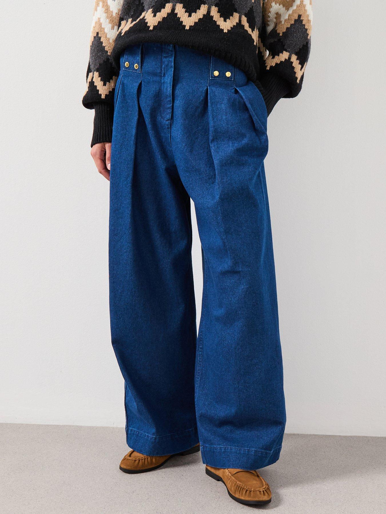 Barbour Barbour Arla Denim Trousers - Blue