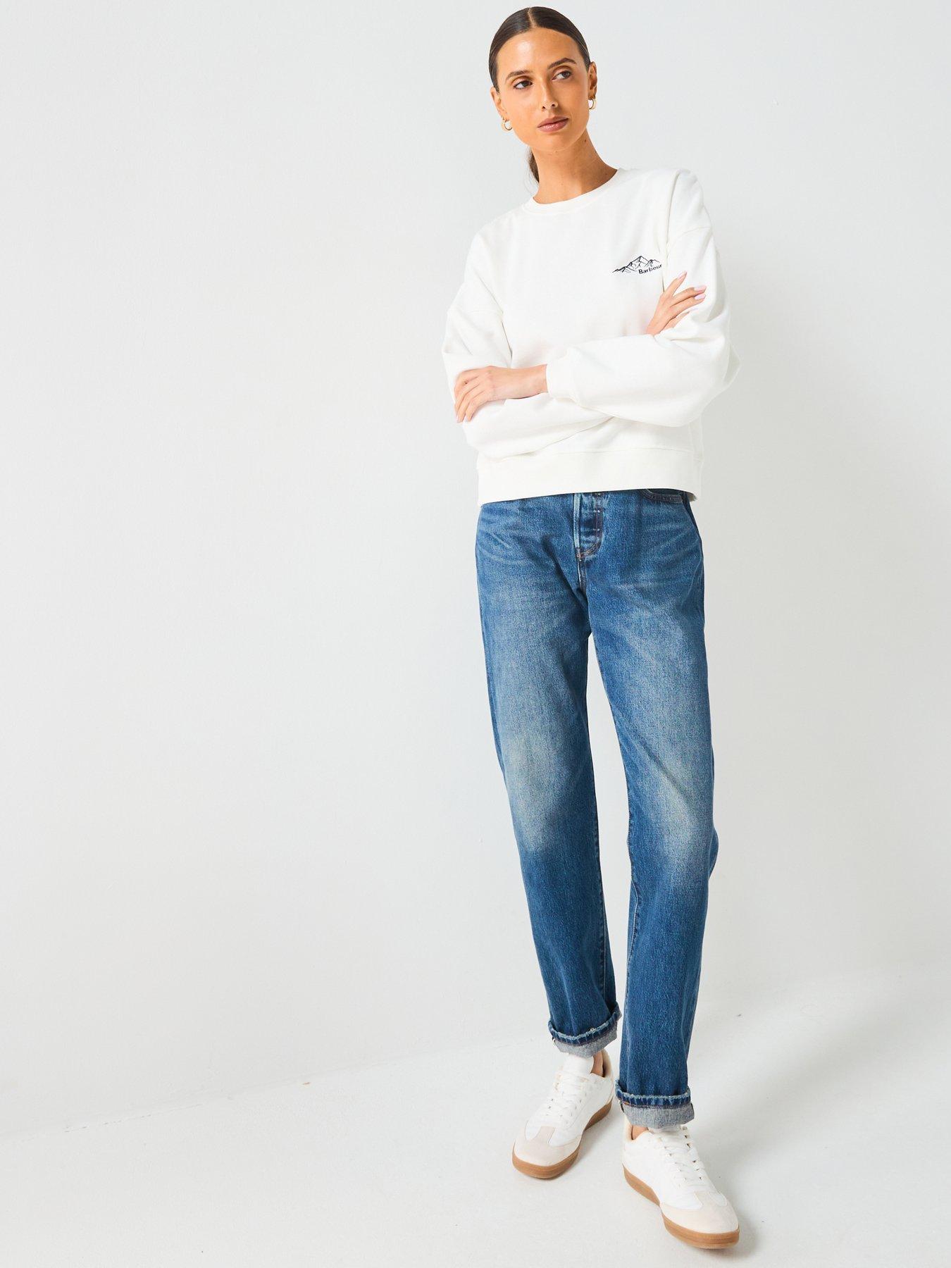 Image 3 of 5 of Barbour Harper Sweatshirt - White
