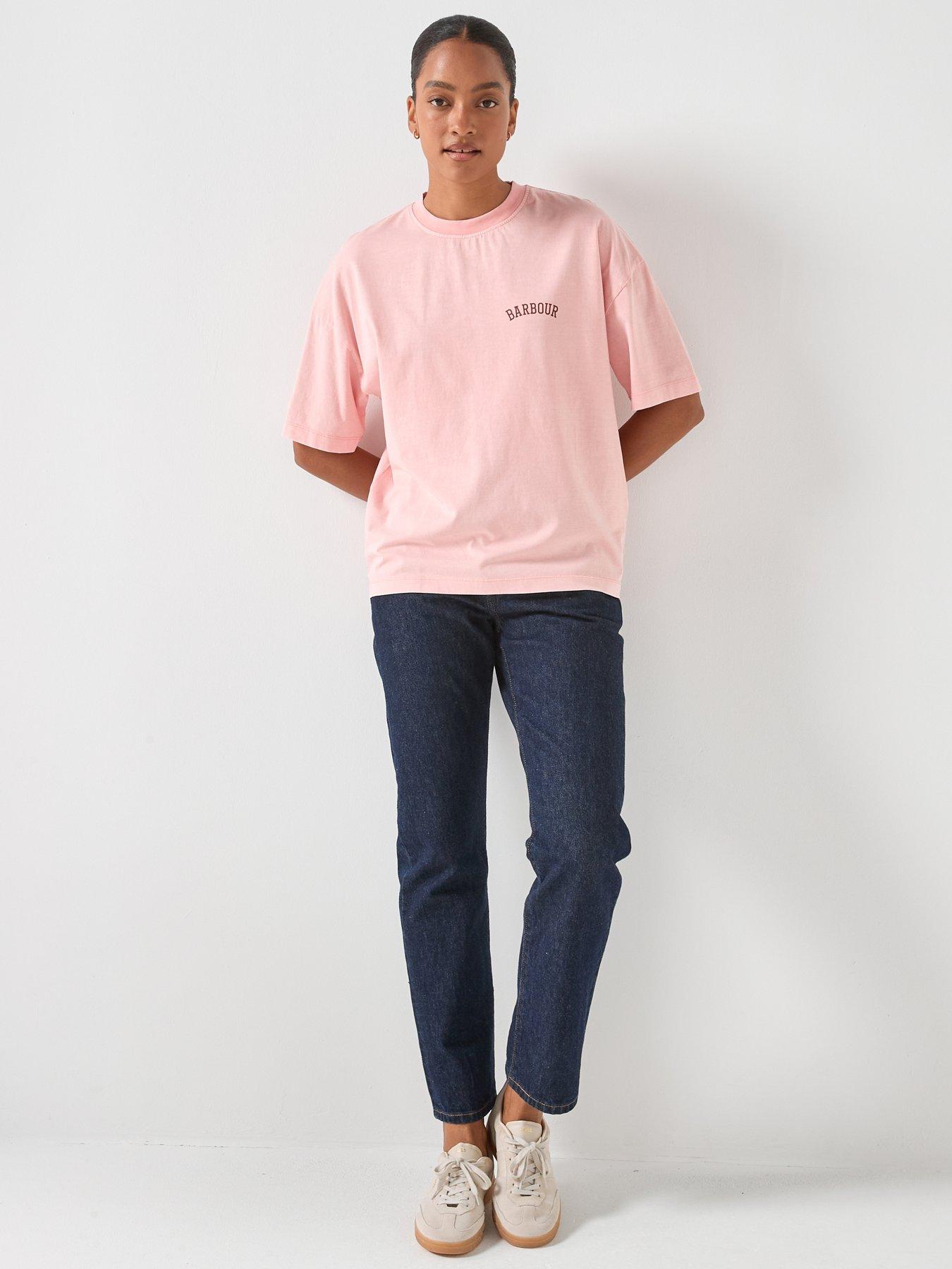  image of barbour-claydon-t-shirt-pink