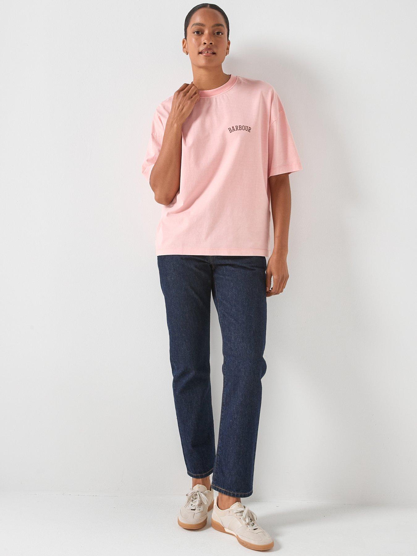  image of barbour-claydon-t-shirt-pink