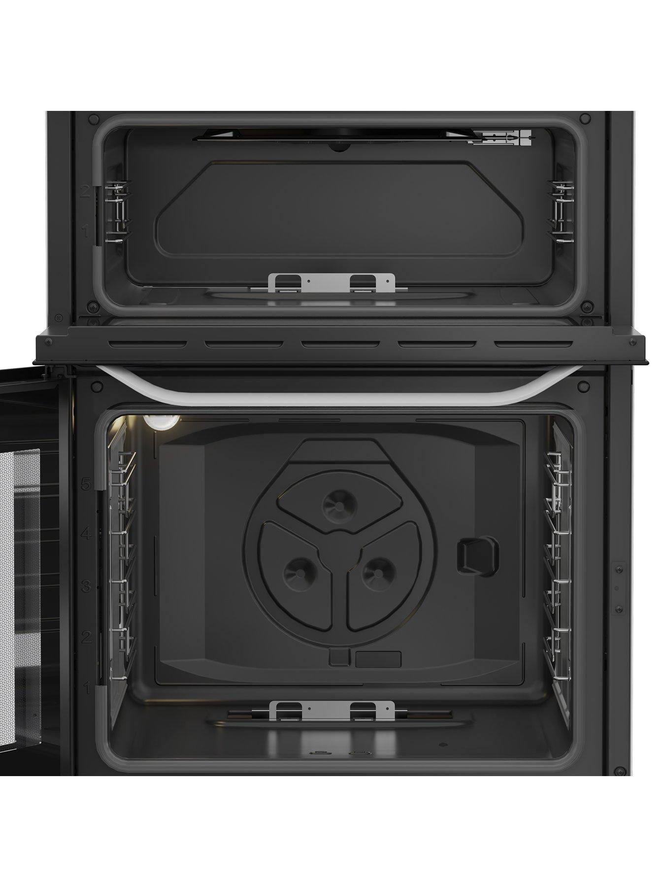 Image 5 of 6 of Hotpoint HDG6GDCW 60cm Gas Double Cooker with Glass Lid - White