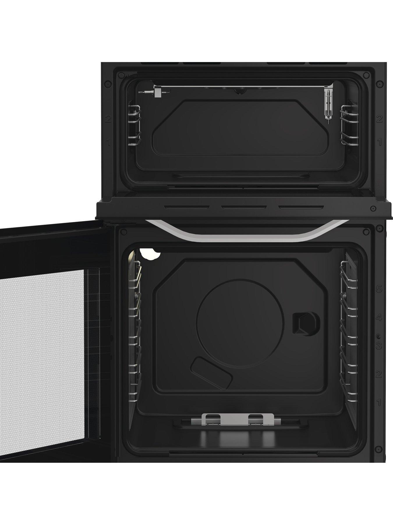 Image 4 of 6 of Hotpoint HTG5GCWL 50cm Gas Twin Cooker with Glass Lid - White
