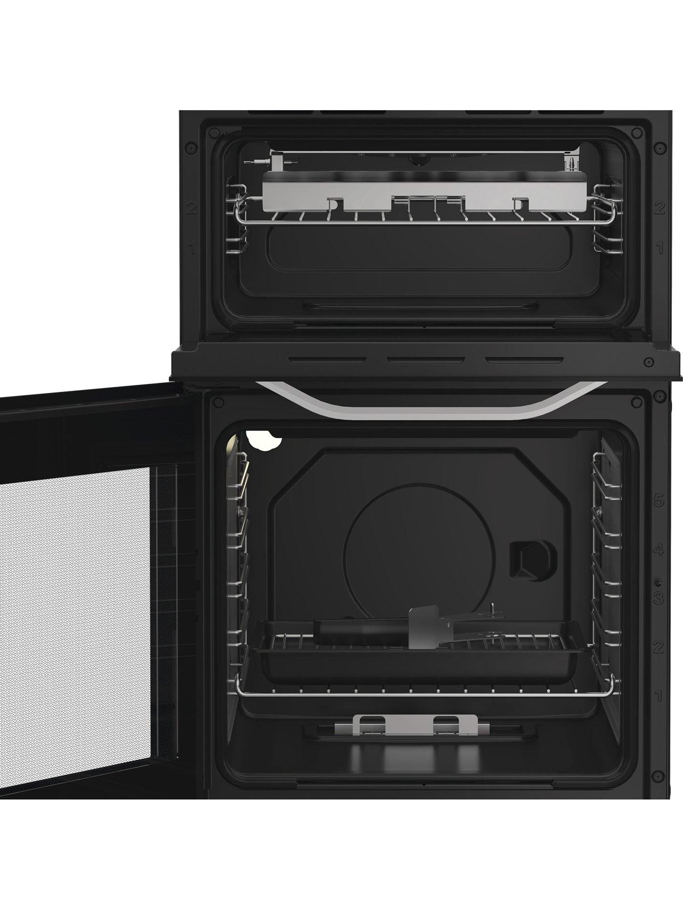 Image 6 of 6 of Hotpoint HTG5GCWL 50cm Gas Twin Cooker with Glass Lid - White