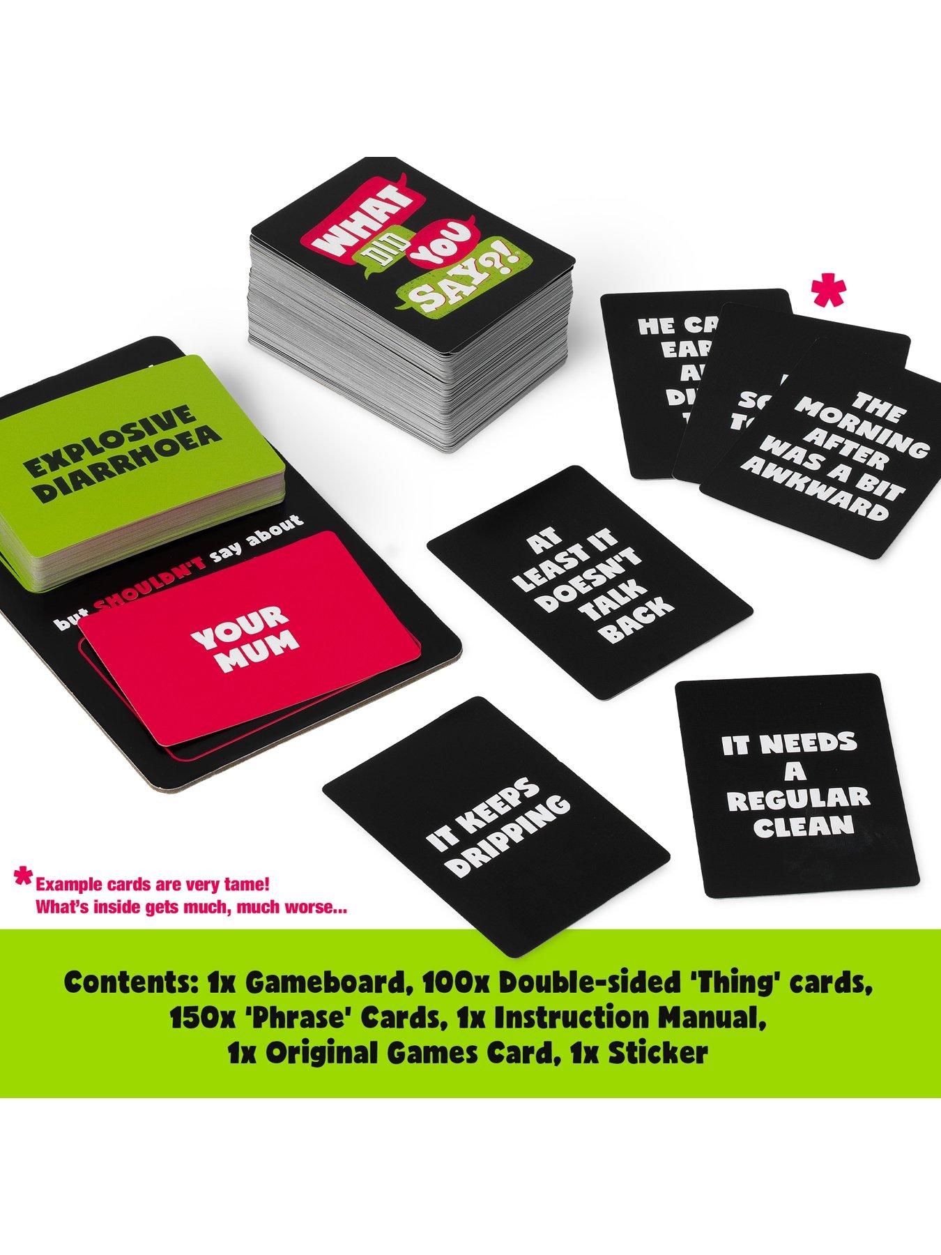  image of original-games-what-did-you-saynbspfunnbspparty-game-for-adultsnbspage-18-yrs